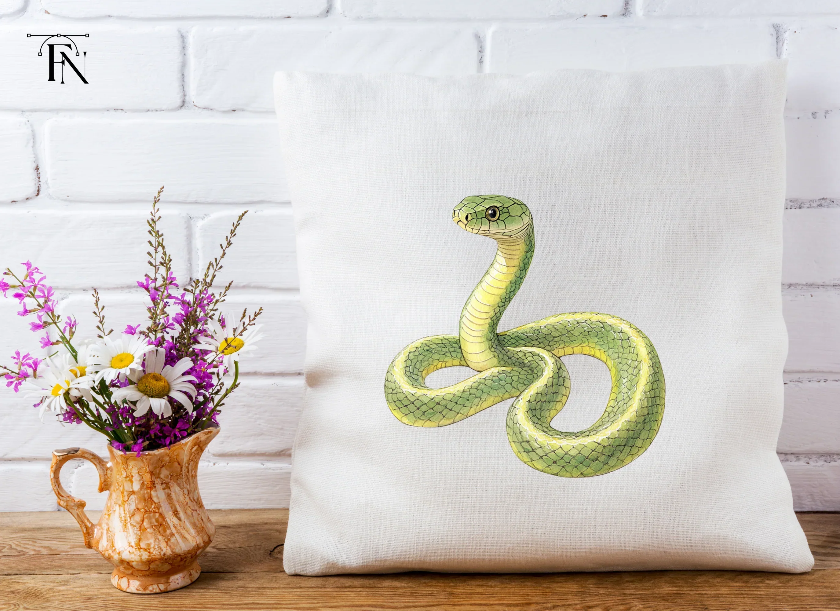 Vibrant Green Snake Clipart Bundle - Image 5