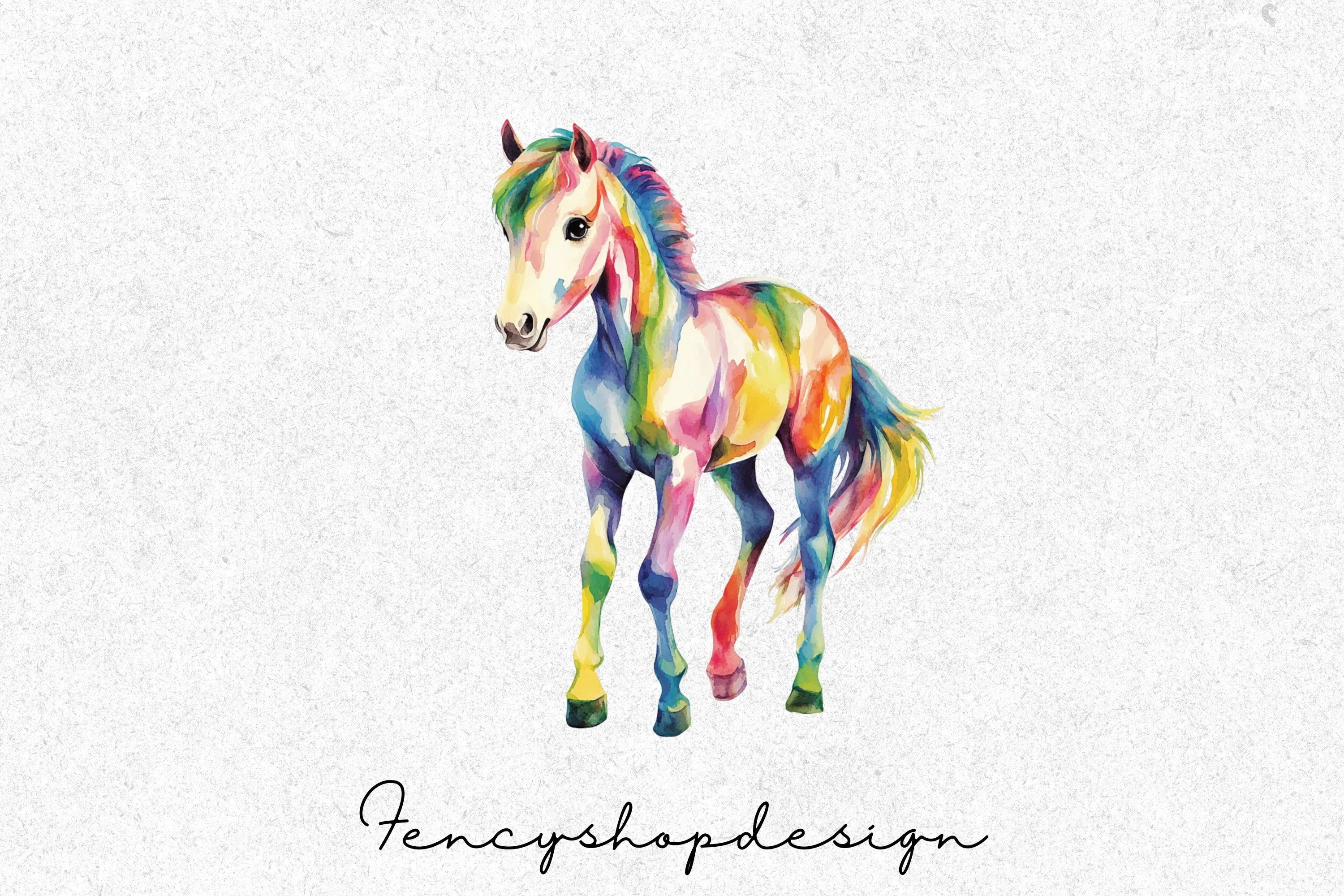Vibrant Horse Clipart Bundle - Image 3