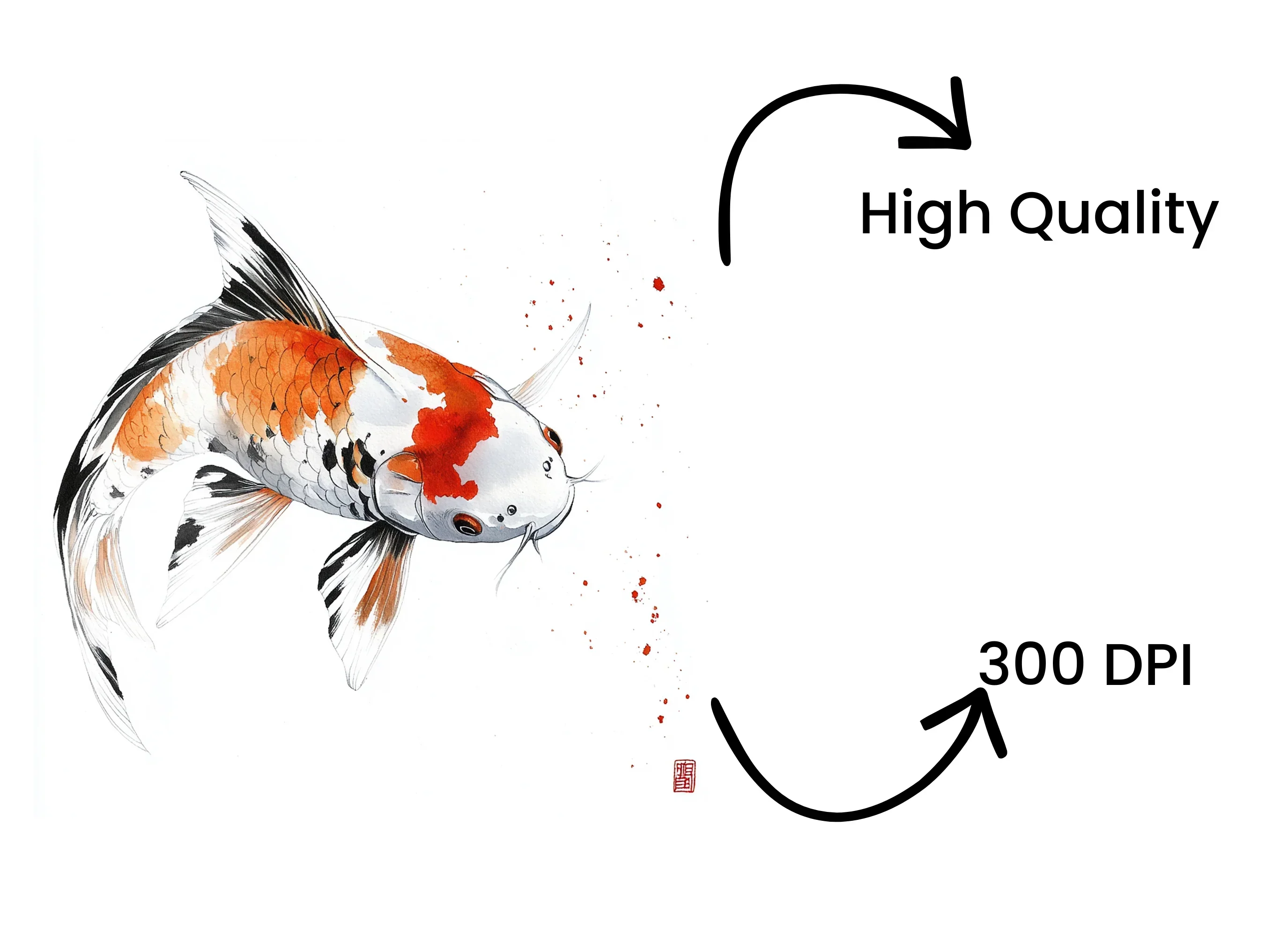Vibrant Japanese Koi Fish Clipart Bundle - Image 4