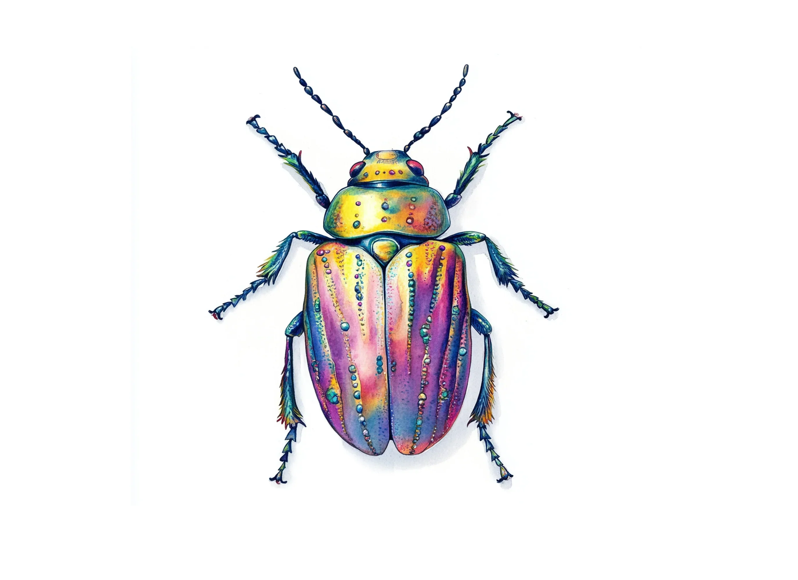 Vibrant Jewel Beetle Clipart Bundle - Image 2