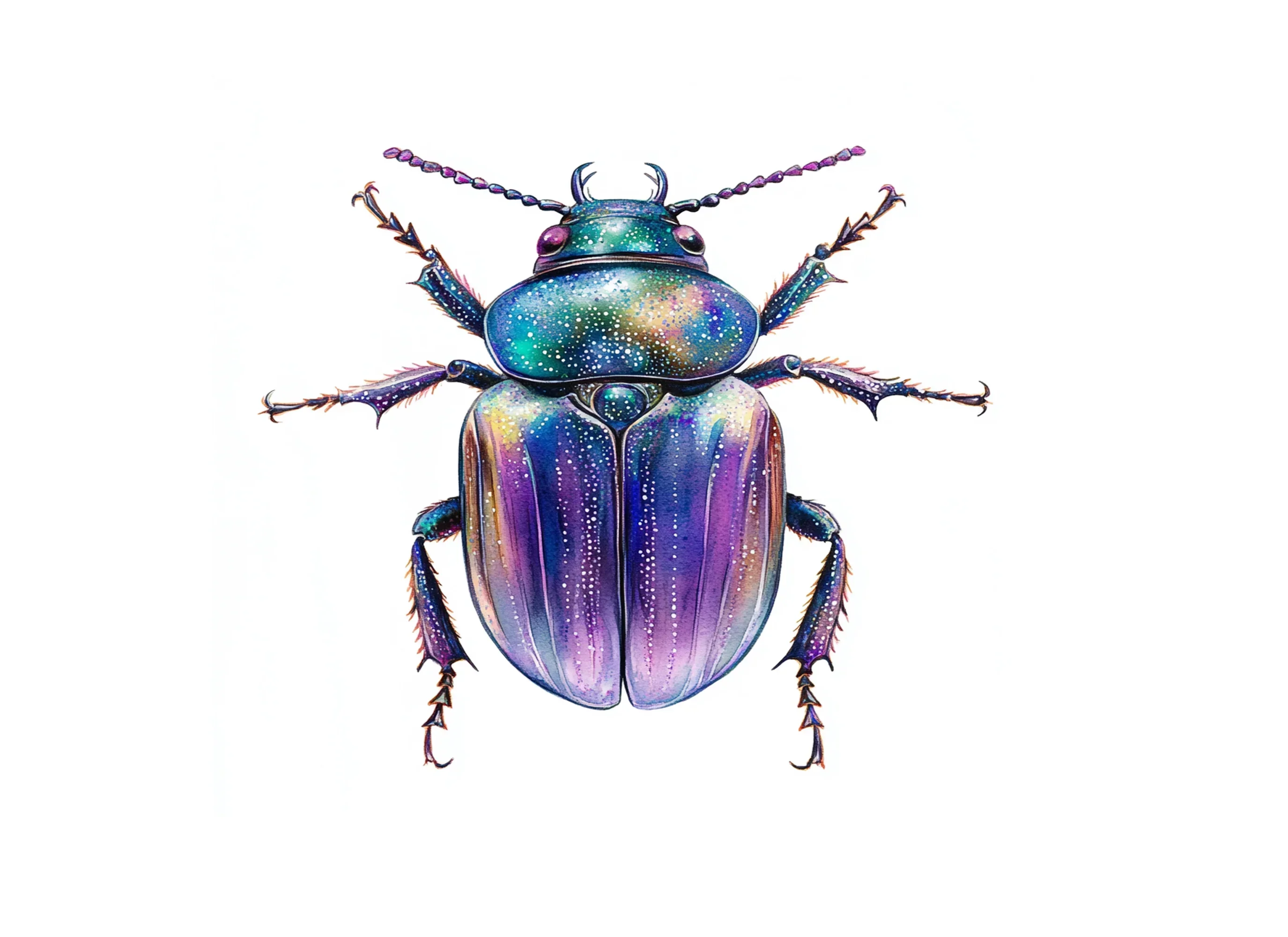 Vibrant Jewel Beetle Clipart Bundle - Image 3