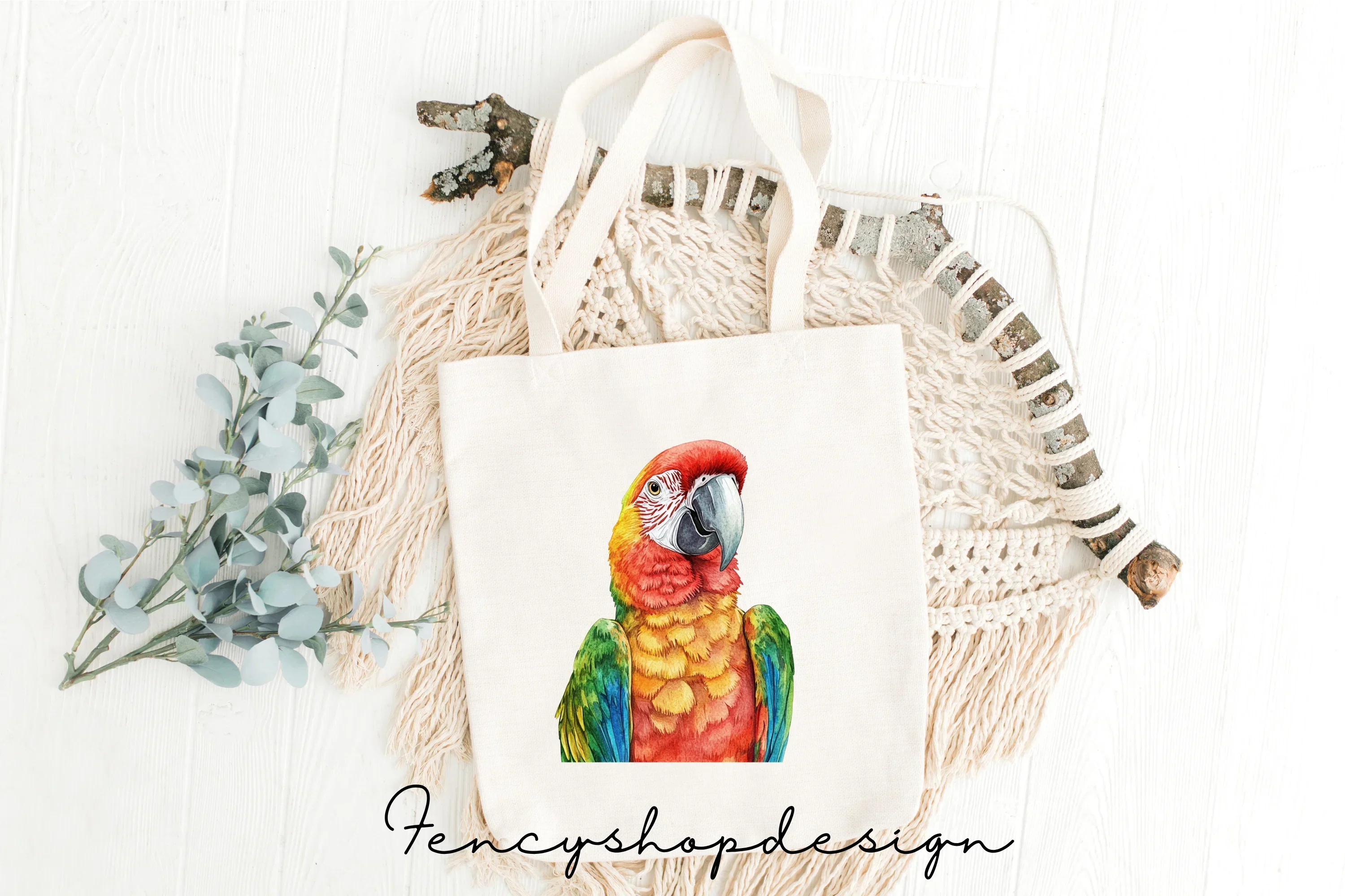 Vibrant Macaw Parrot Clipart Bundle - Image 8
