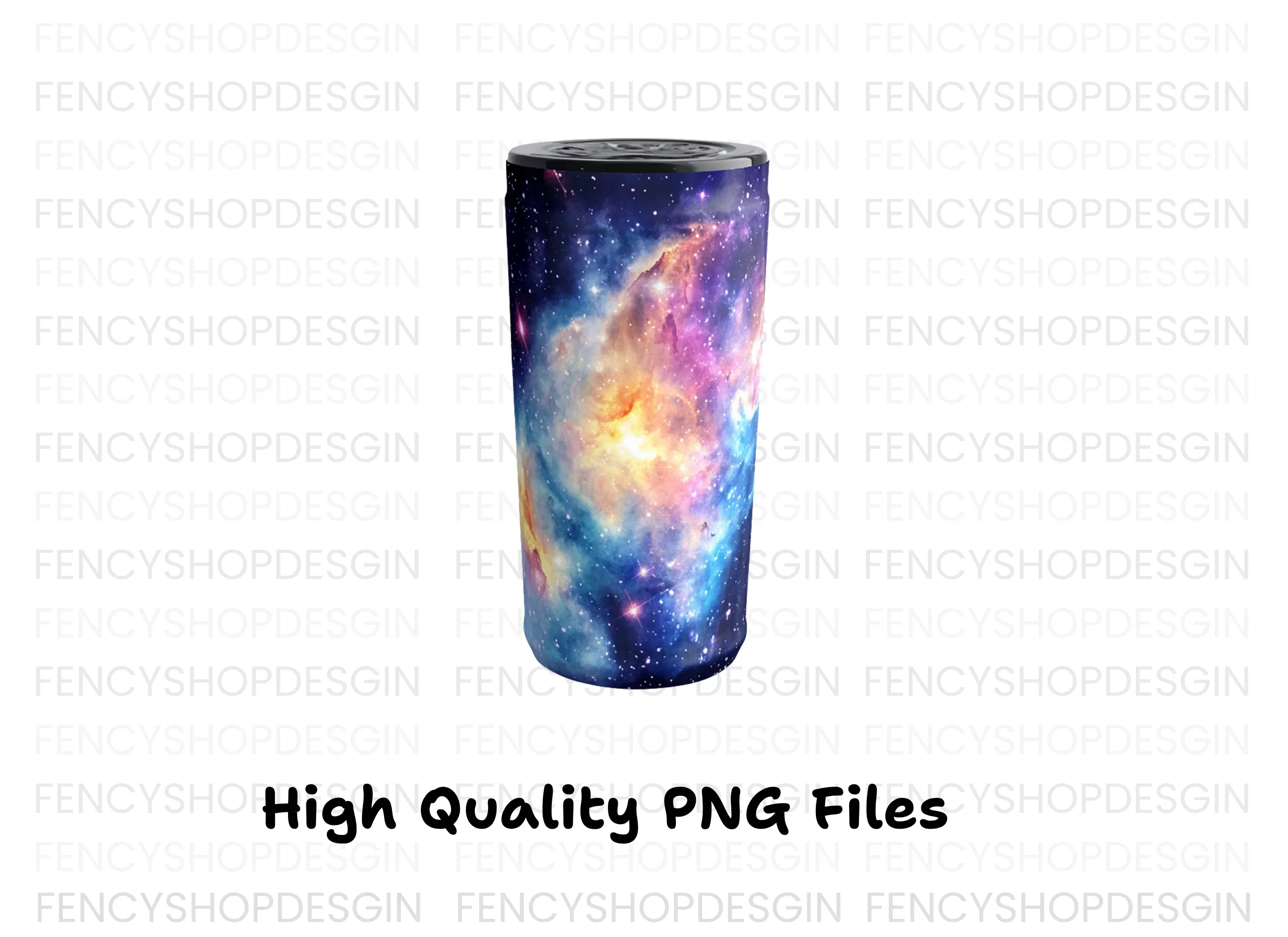 Vibrant Nebula Space Tumbler Clipart Bundle - Image 3