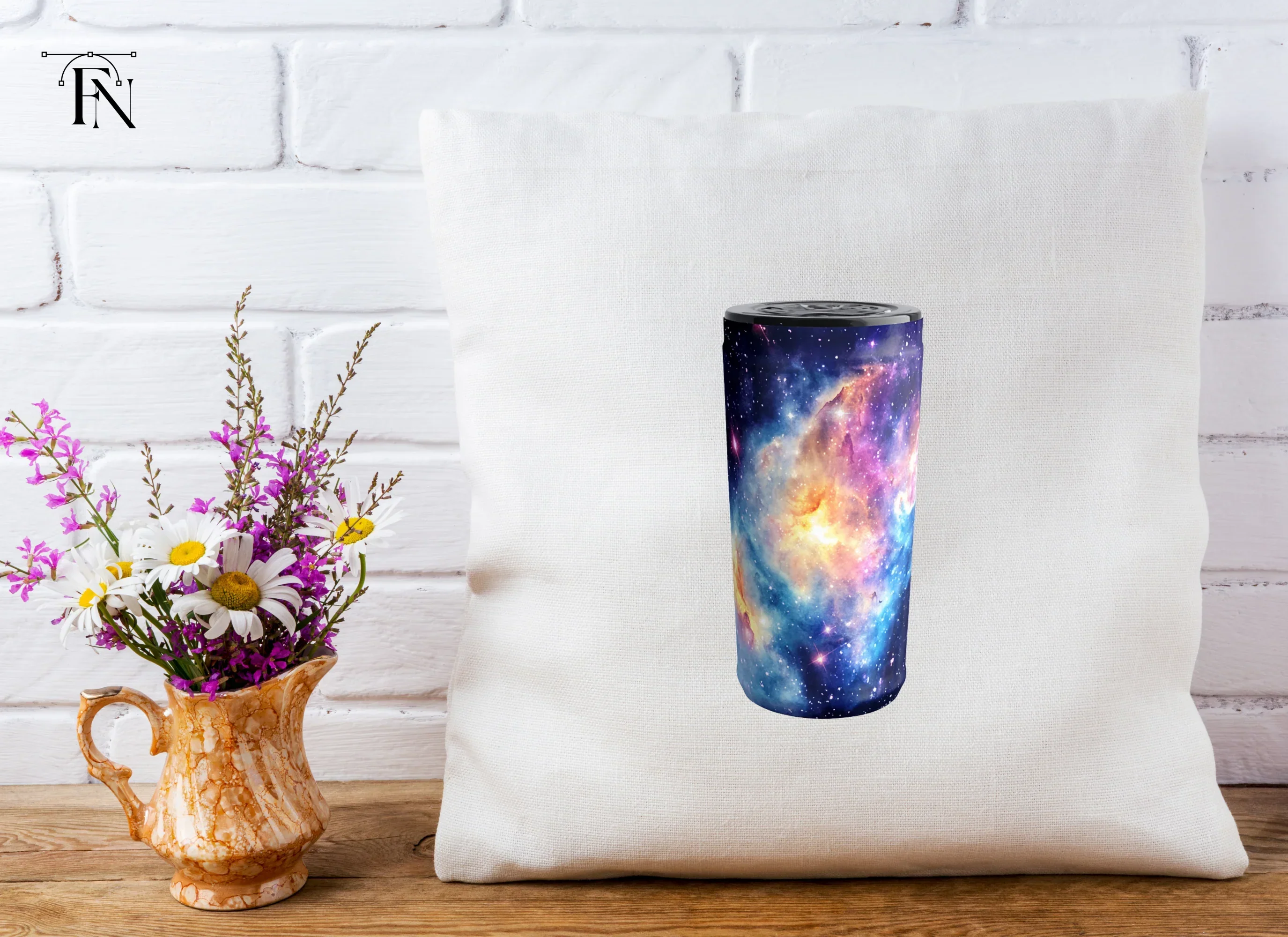 Vibrant Nebula Space Tumbler Clipart Bundle - Image 5