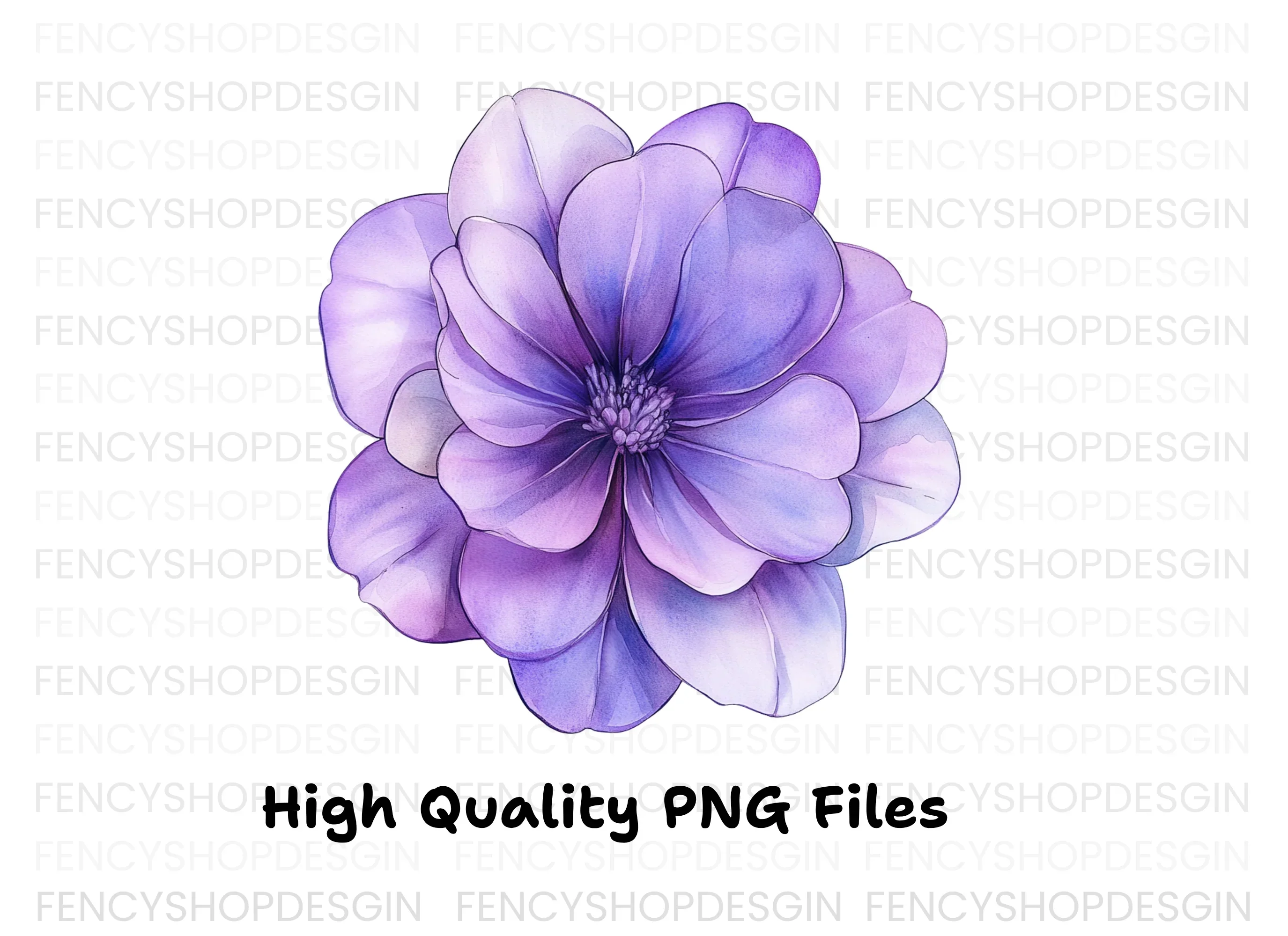 Vibrant Purple Geranium Clipart Bundle - Image 3