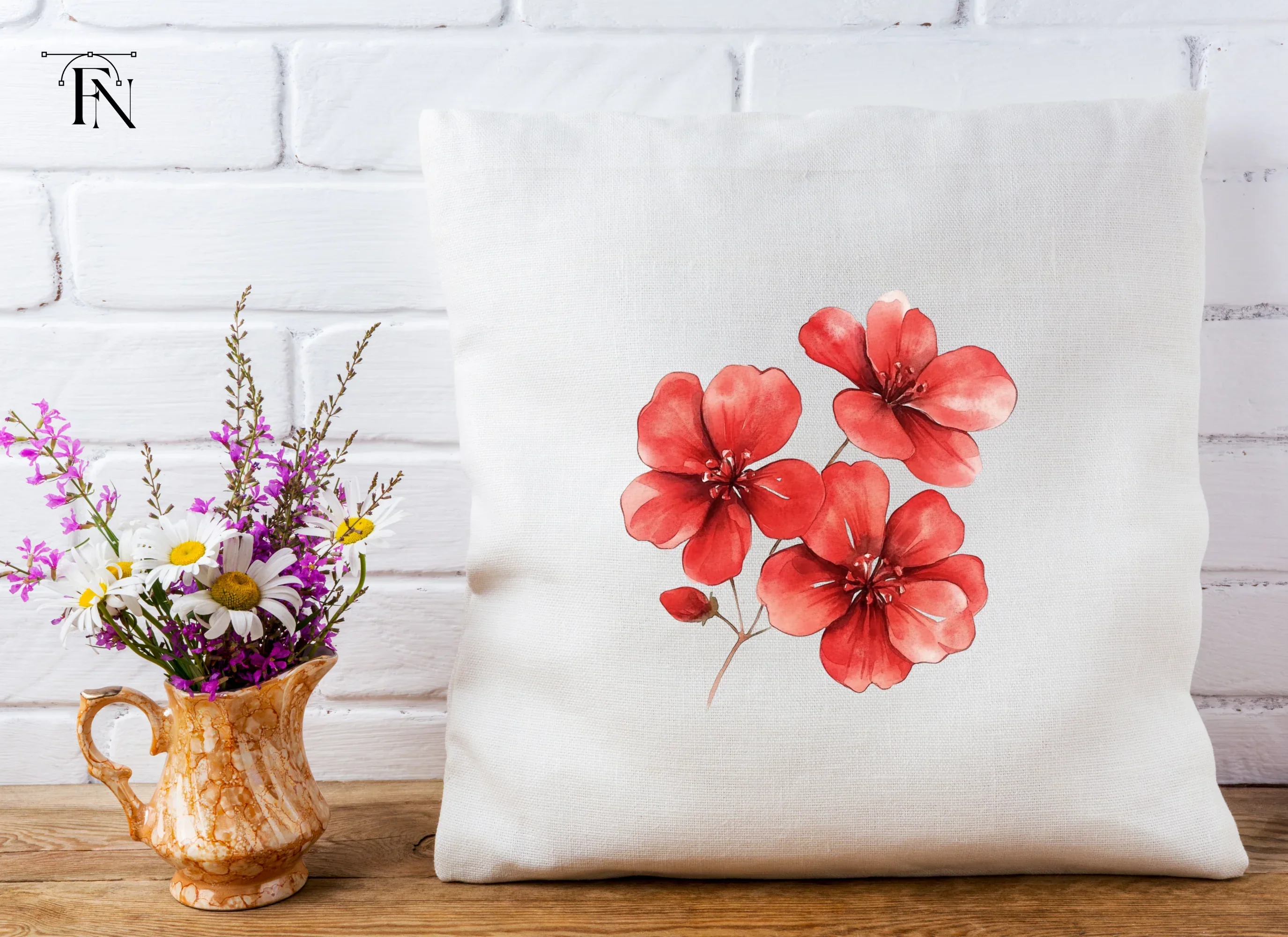 Vibrant Red Blossom Clipart Bundle - Image 5