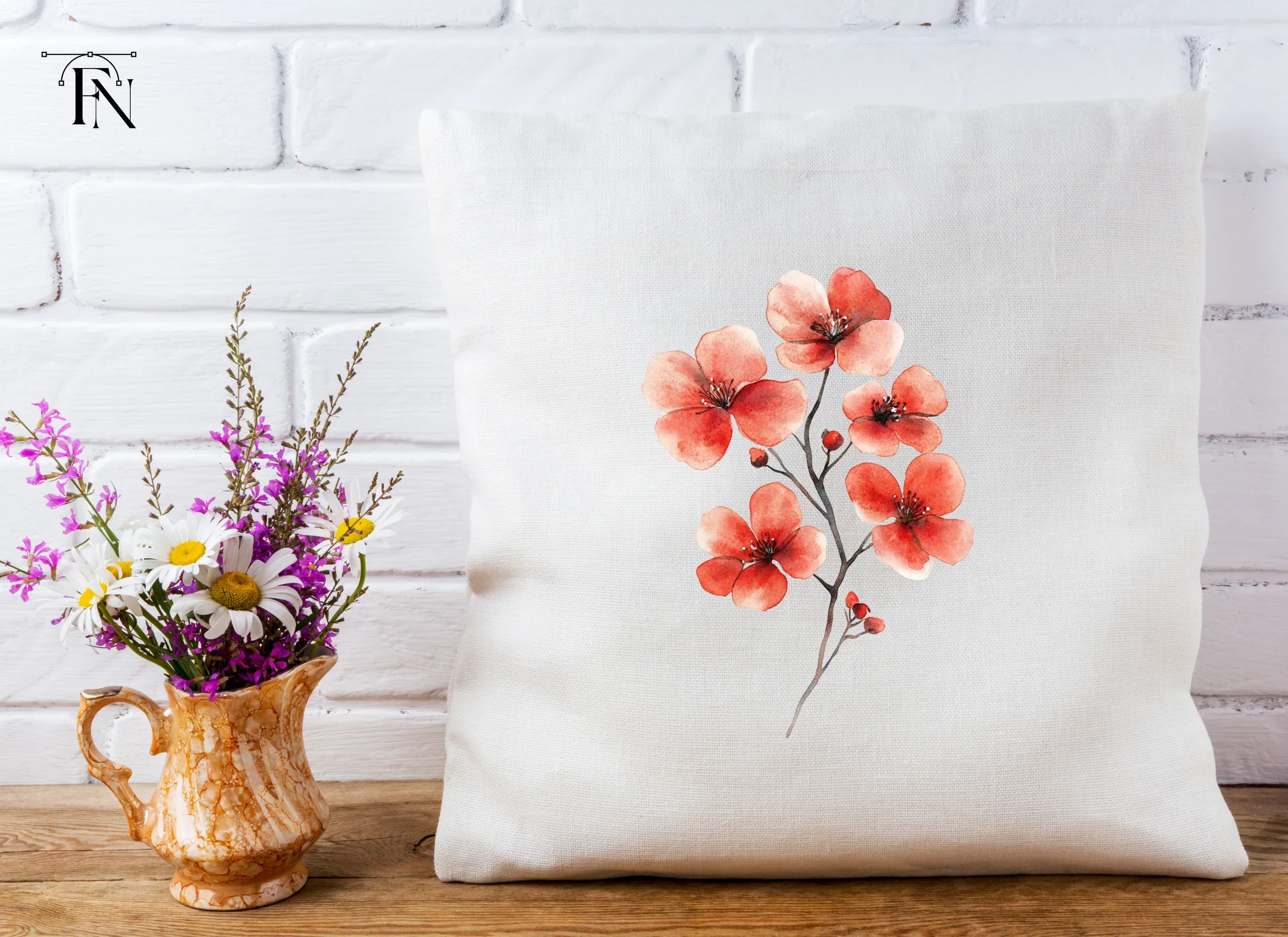 Vibrant Red Blossom Clipart Bundle - Image 4