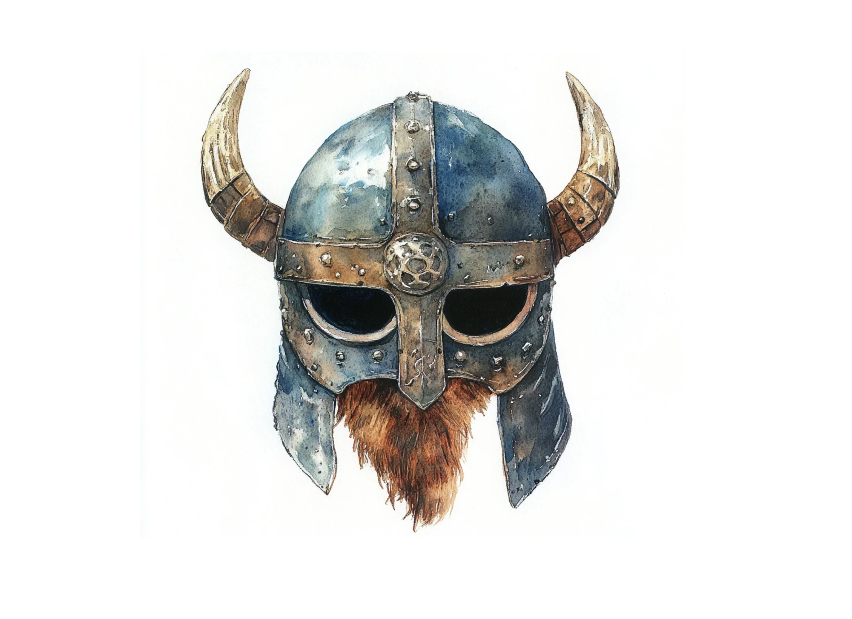 Viking Helmets Clipart Bundle - Image 3