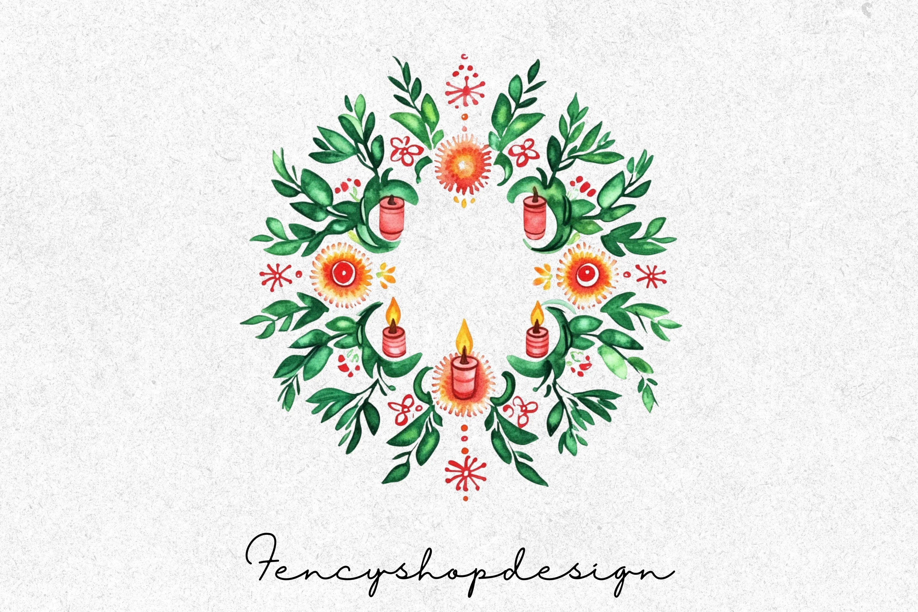 Viking Santa Christmas Clipart Bundle - Image 3