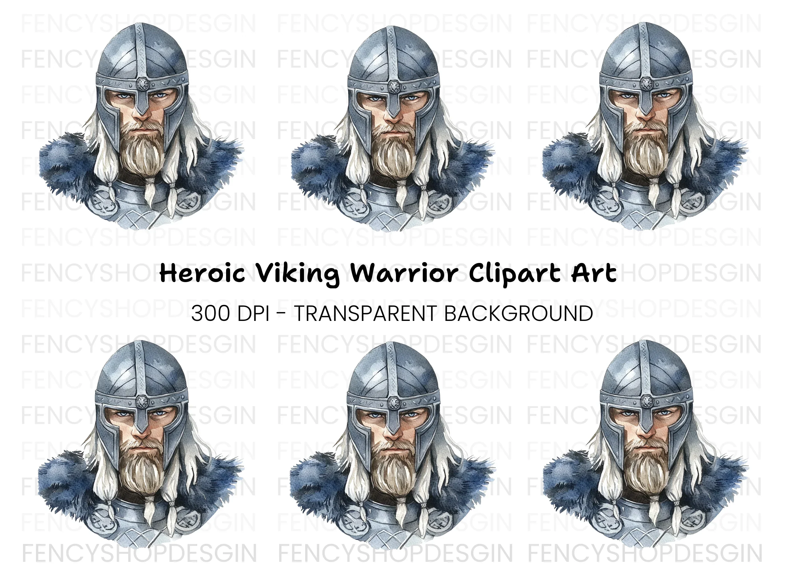 Viking Warrior Clipart Bundle