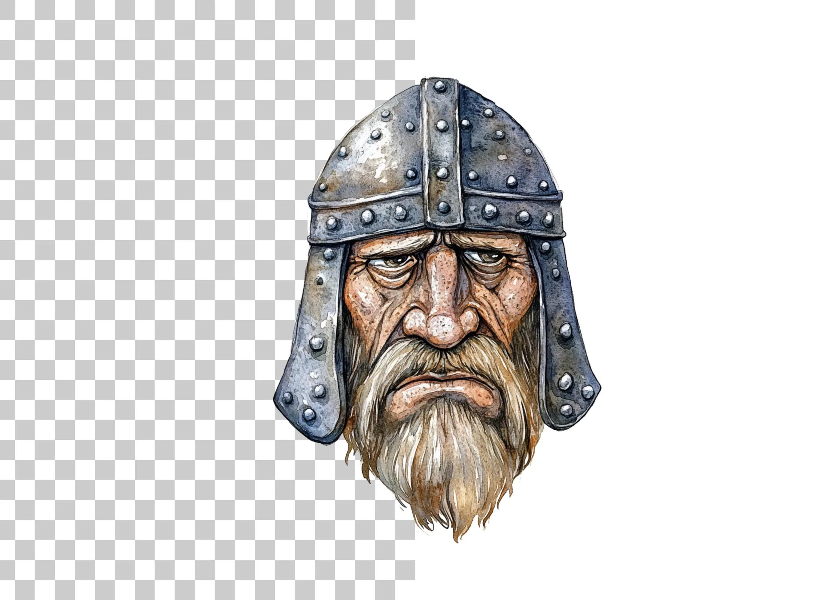Viking Warrior Portraits Clipart Bundle - Image 2