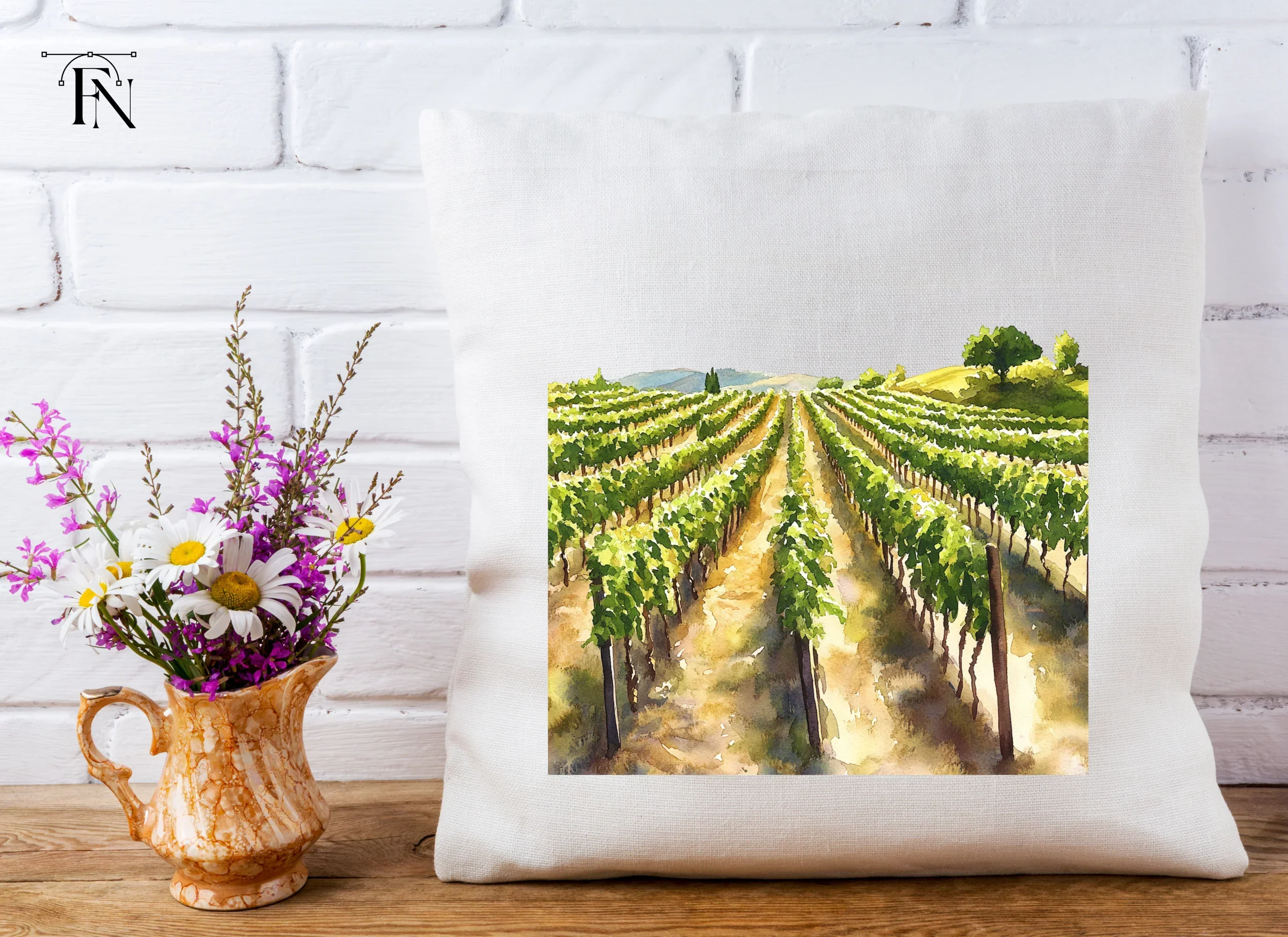 Vineyard Landscape Clipart Bundle - Image 4