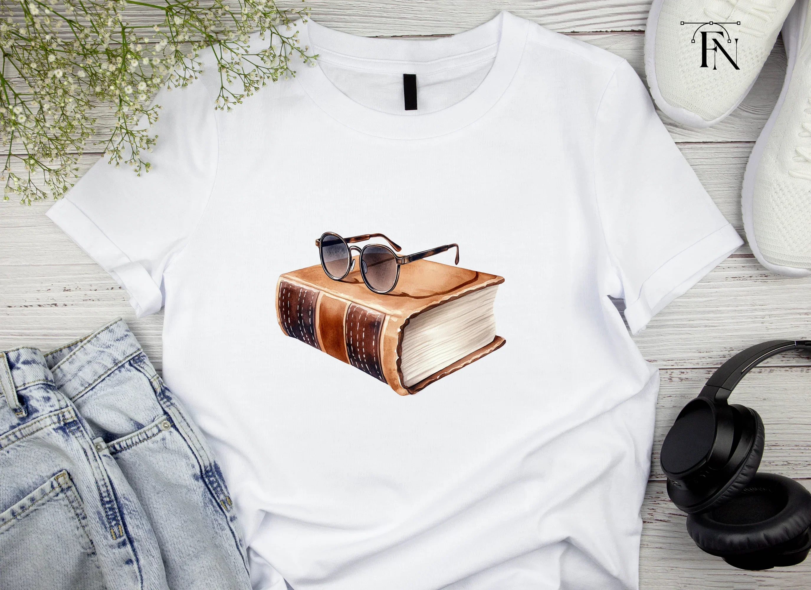 Vintage Books and Glasses Clipart Bundle - Image 6