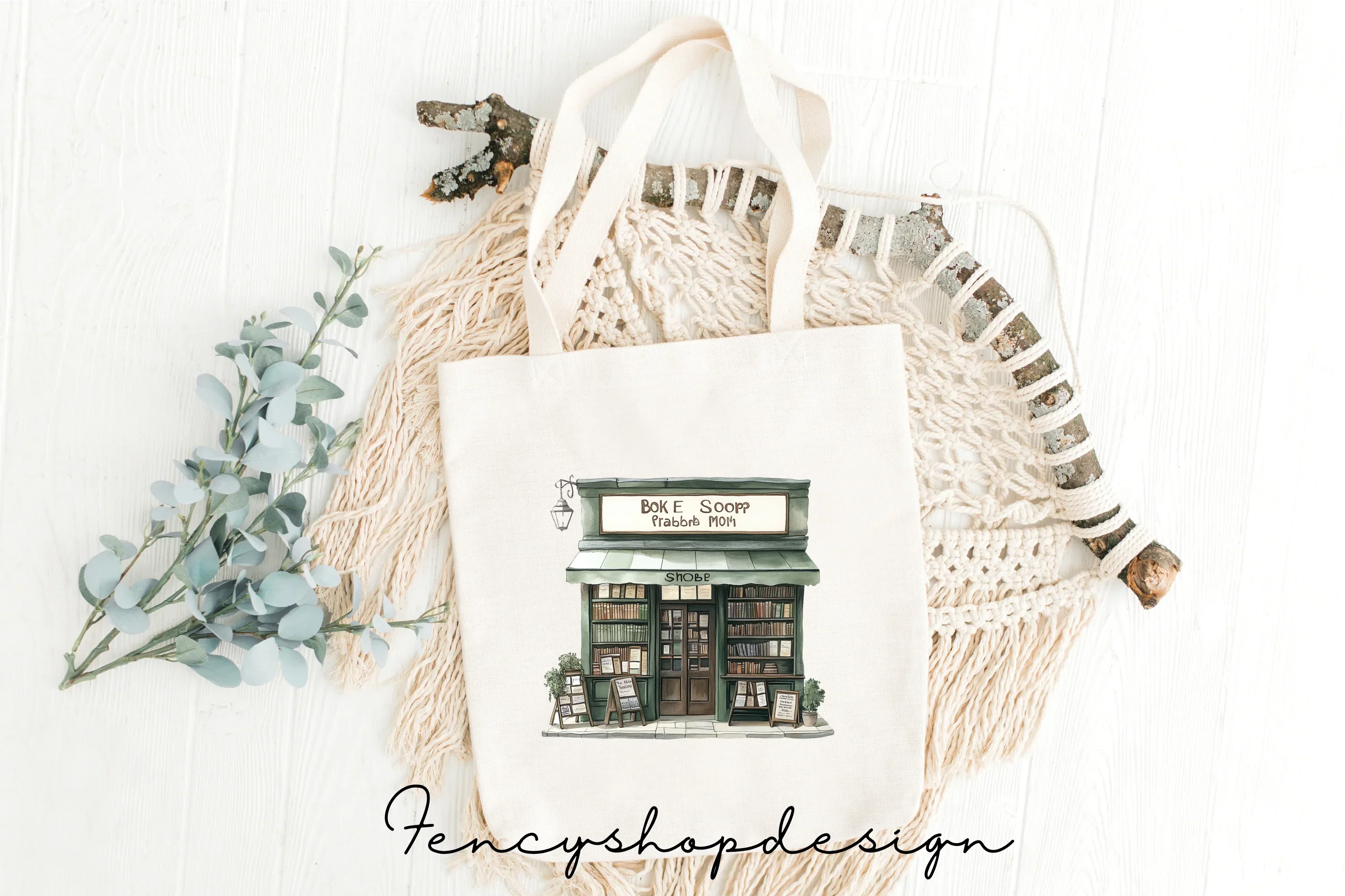 Vintage Bookshop Clipart Bundle - Image 8