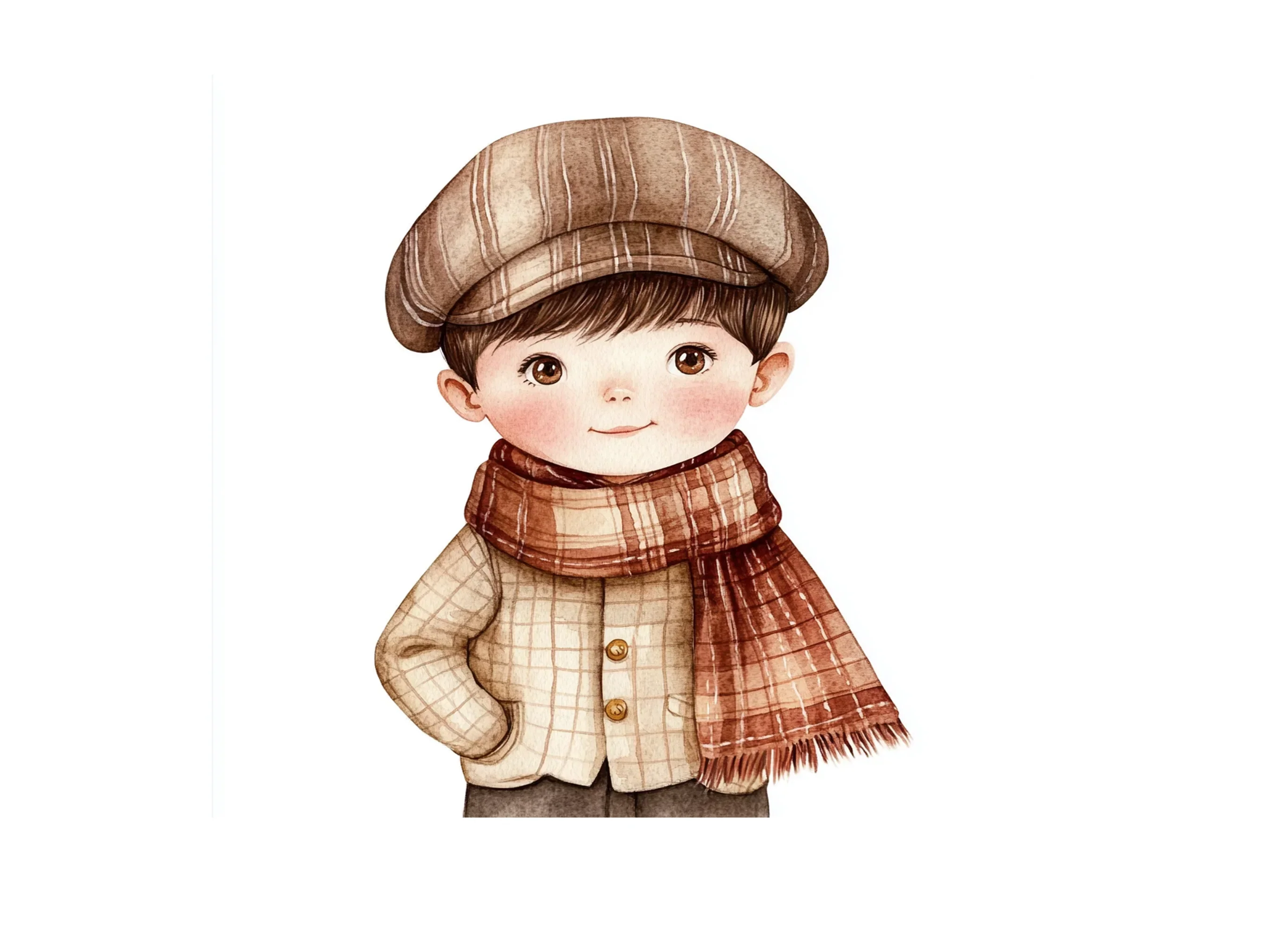 Vintage Boys Clipart Bundle - Image 3