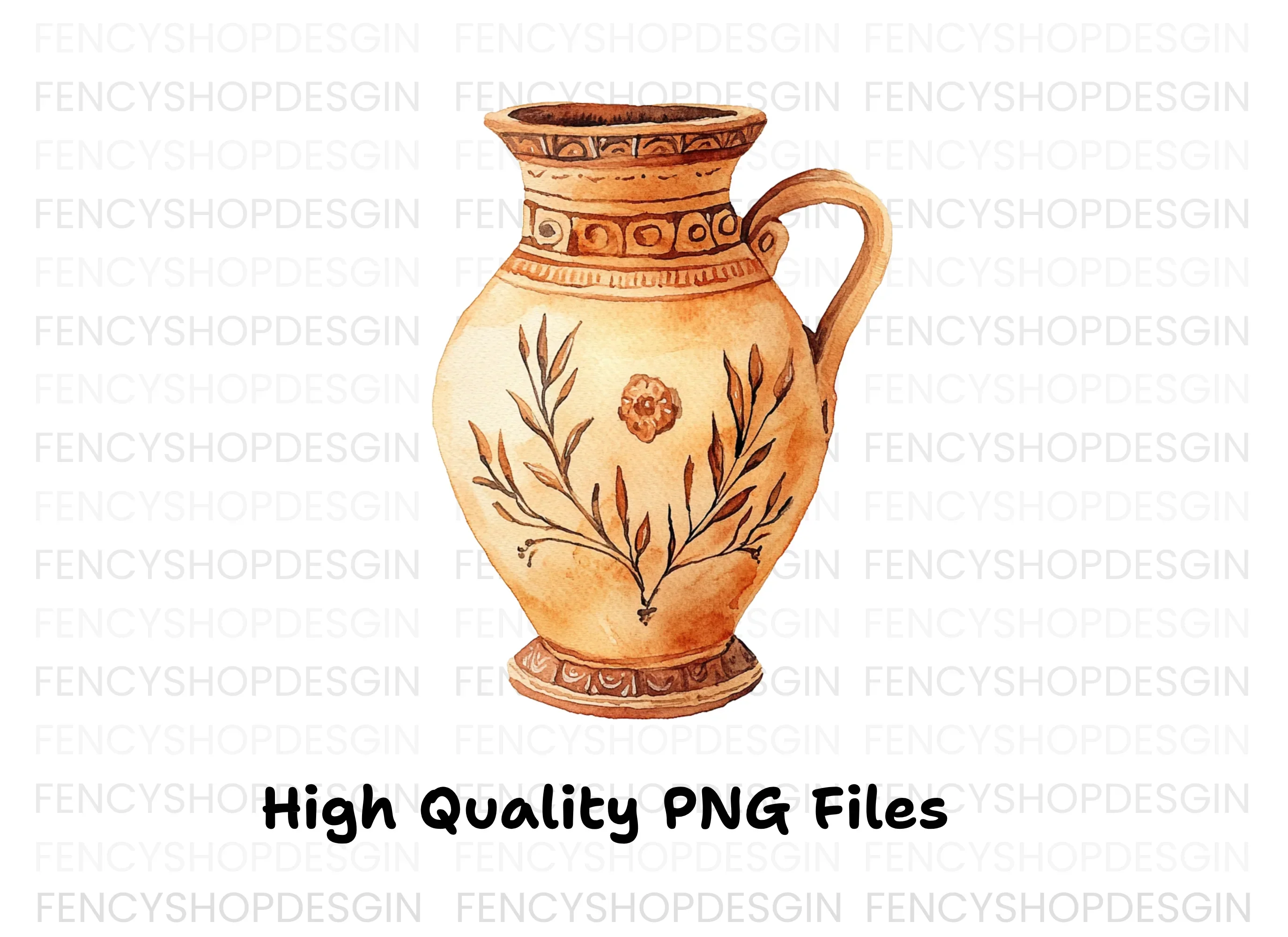 Vintage Ceramic Pitcher Clipart Bundle - Image 3