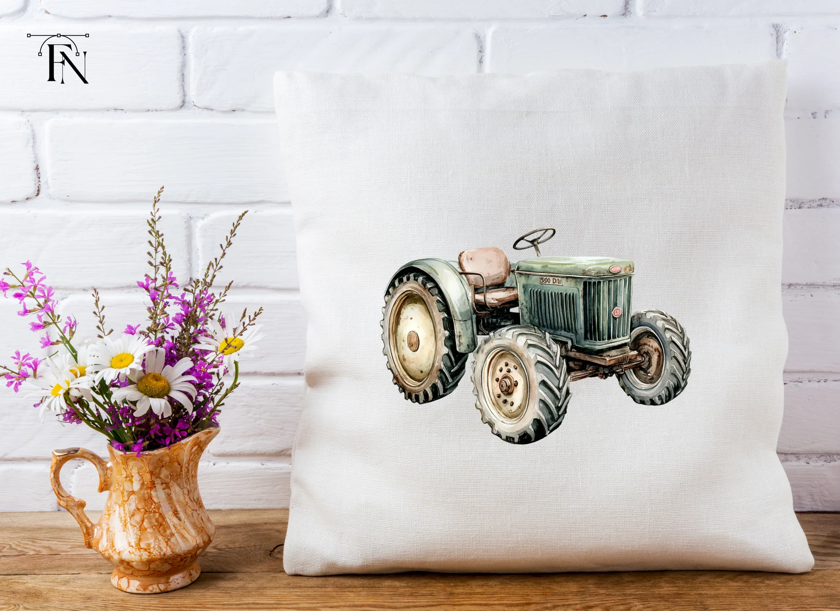 Vintage Farm Tractor Clipart Bundle - Image 4