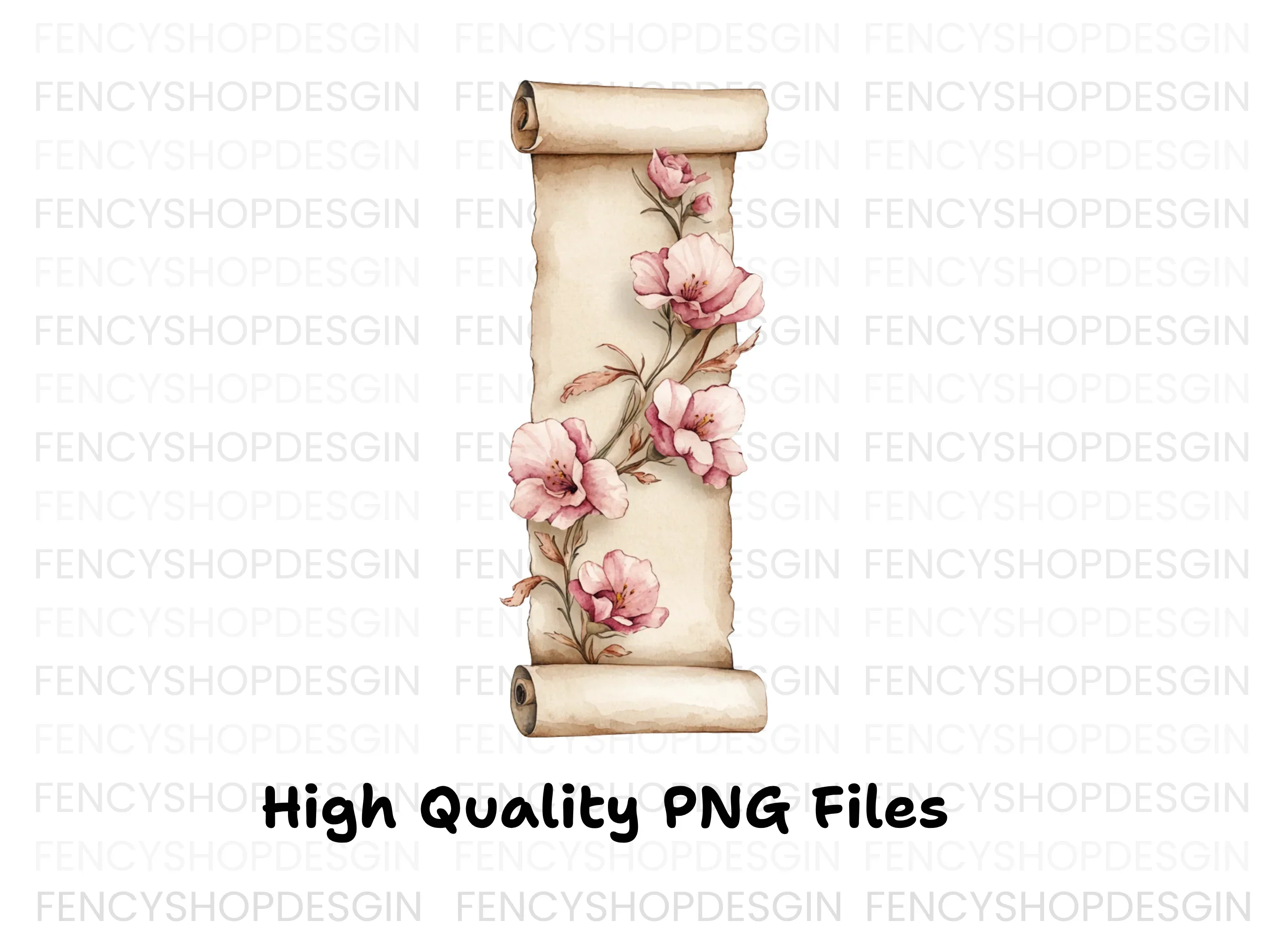 Vintage Floral Scroll Clipart Bundle - Image 3