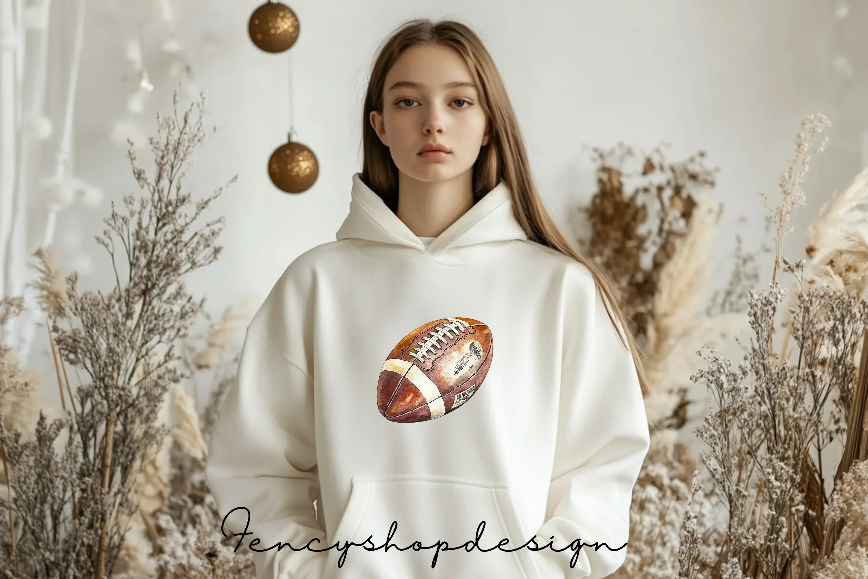 Vintage Football Player Clipart Bundle - Image 6
