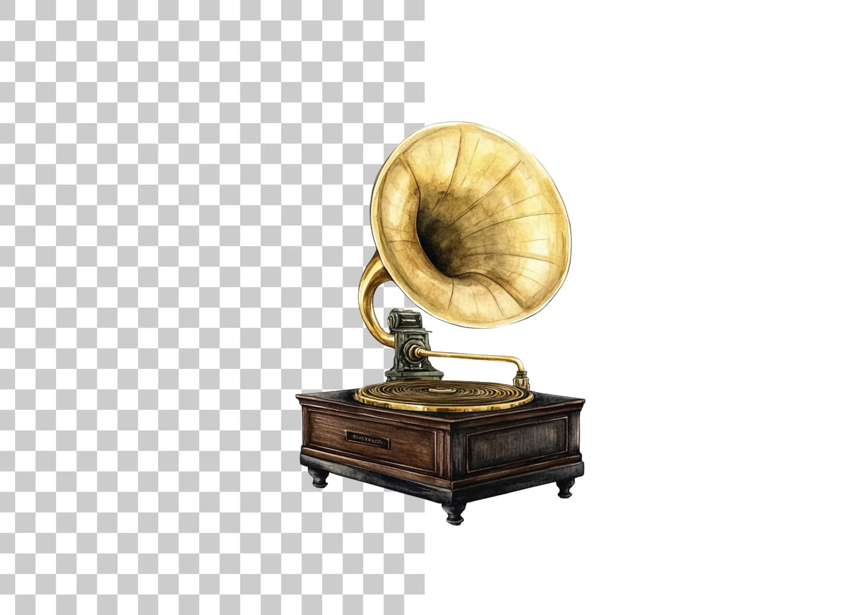 Vintage Gramophone Clipart Bundle - Image 2
