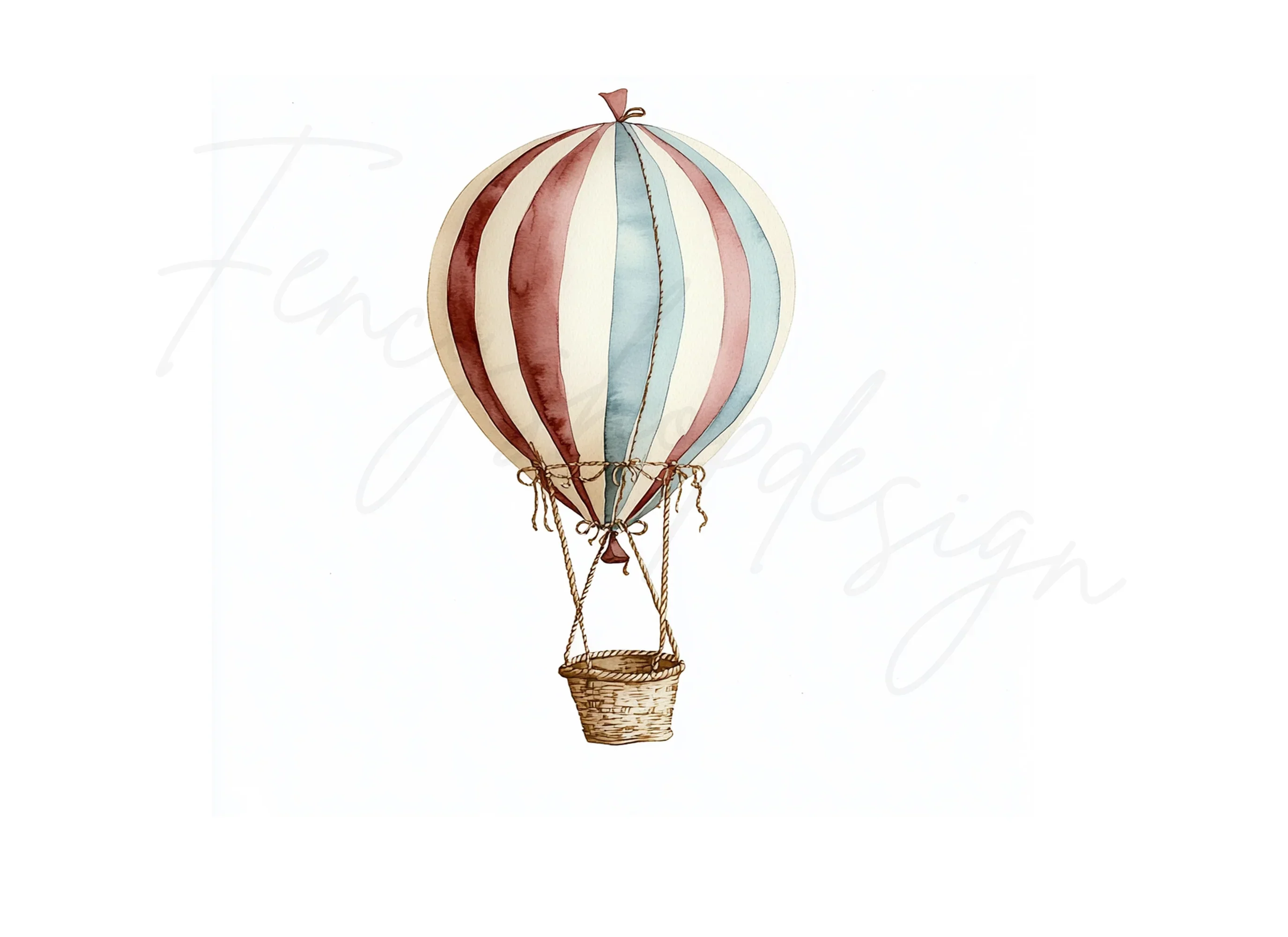 Vintage Hot Air Balloon Illustrations Clipart Bundle - Image 2