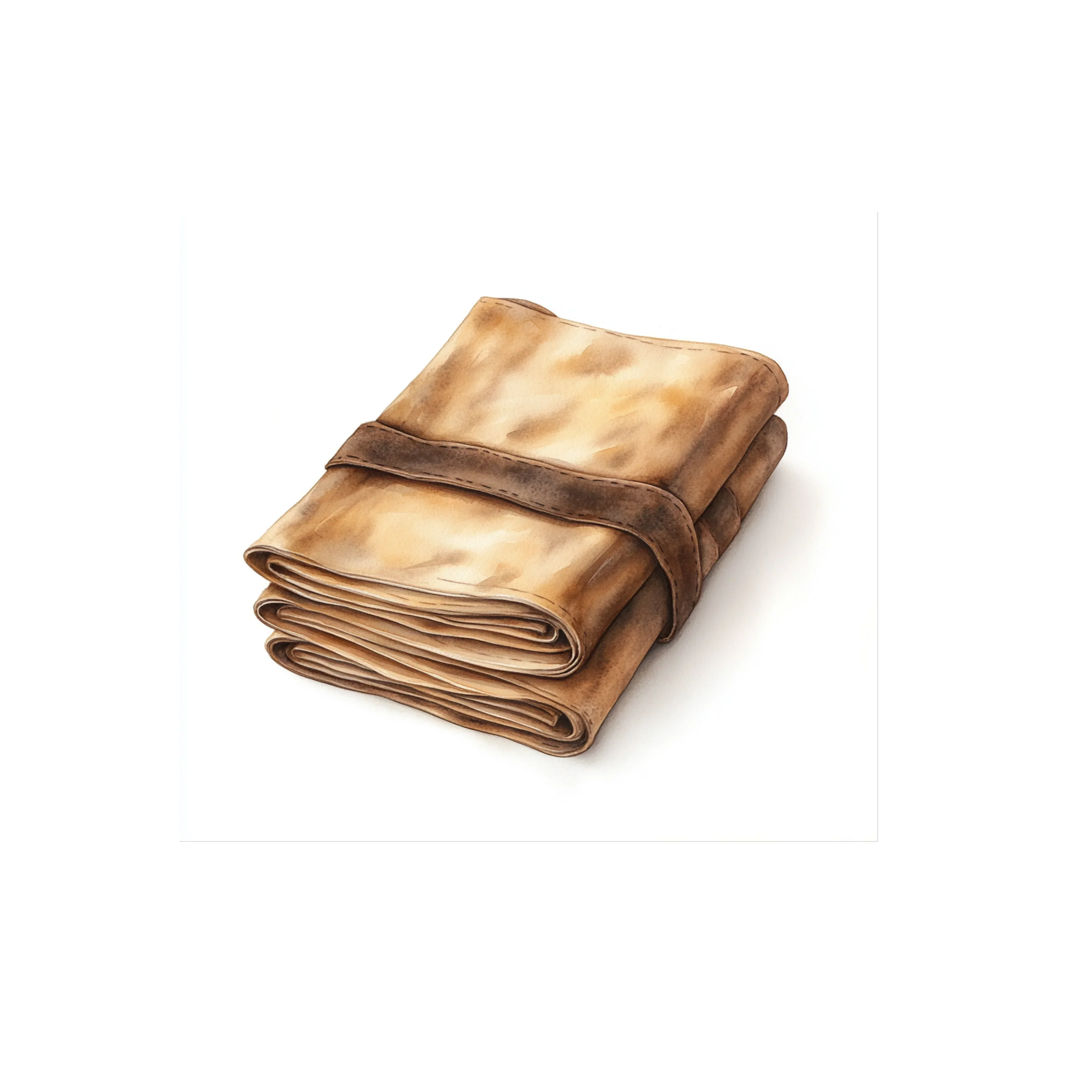 Vintage Leather Scroll and Old Book Clipart Bundle - Image 3