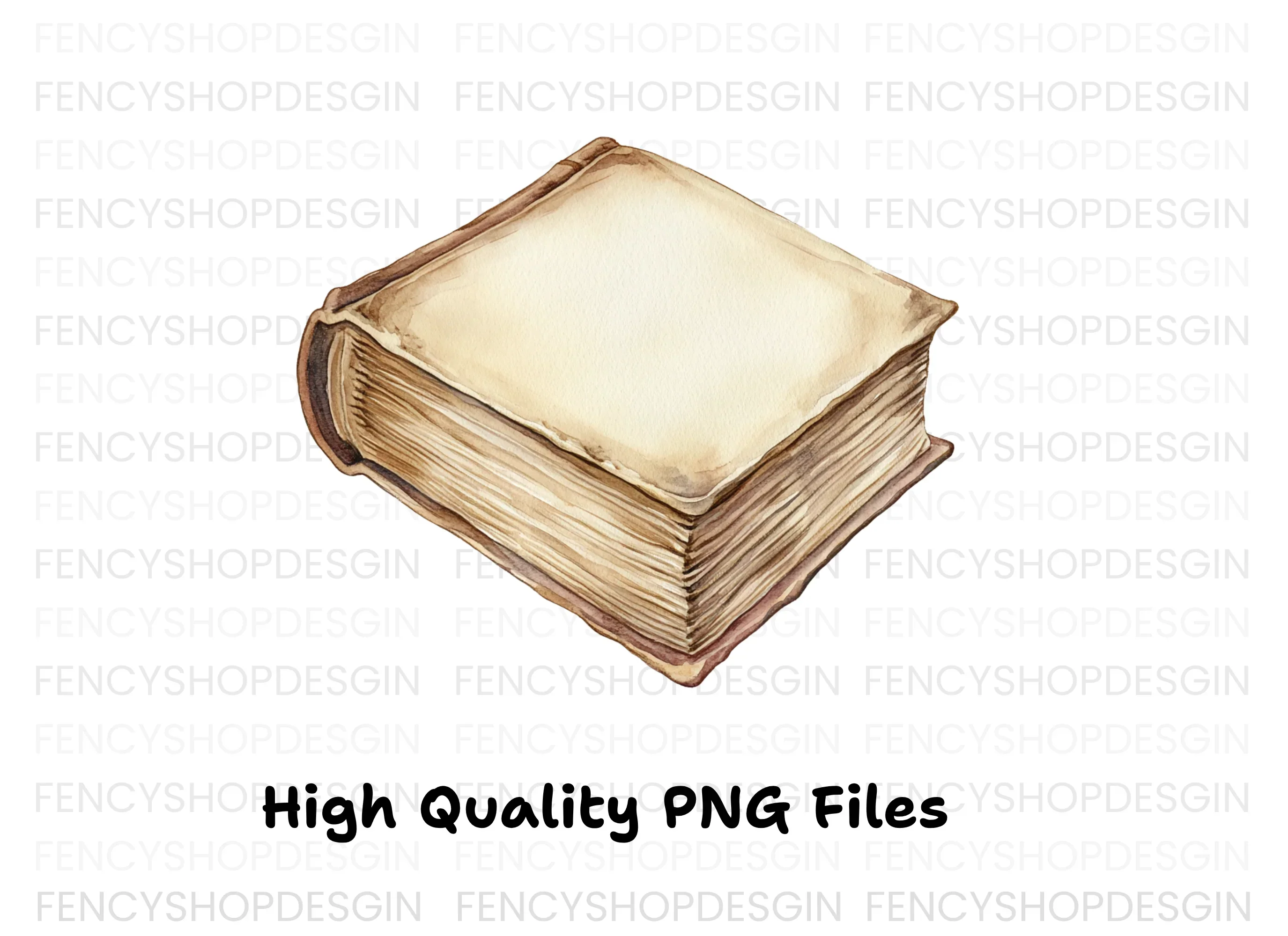 Vintage Old Books Clipart Bundle - Image 3