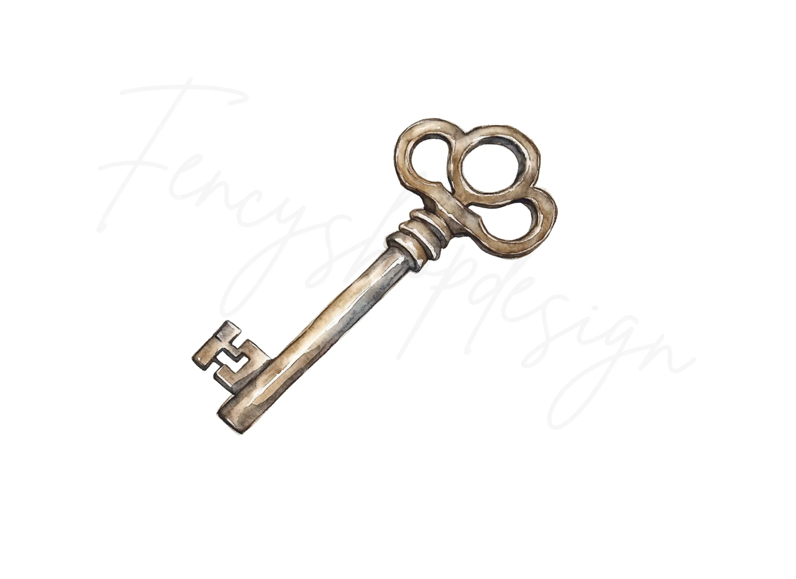 Vintage Skeleton Key Clipart Bundle - Image 2
