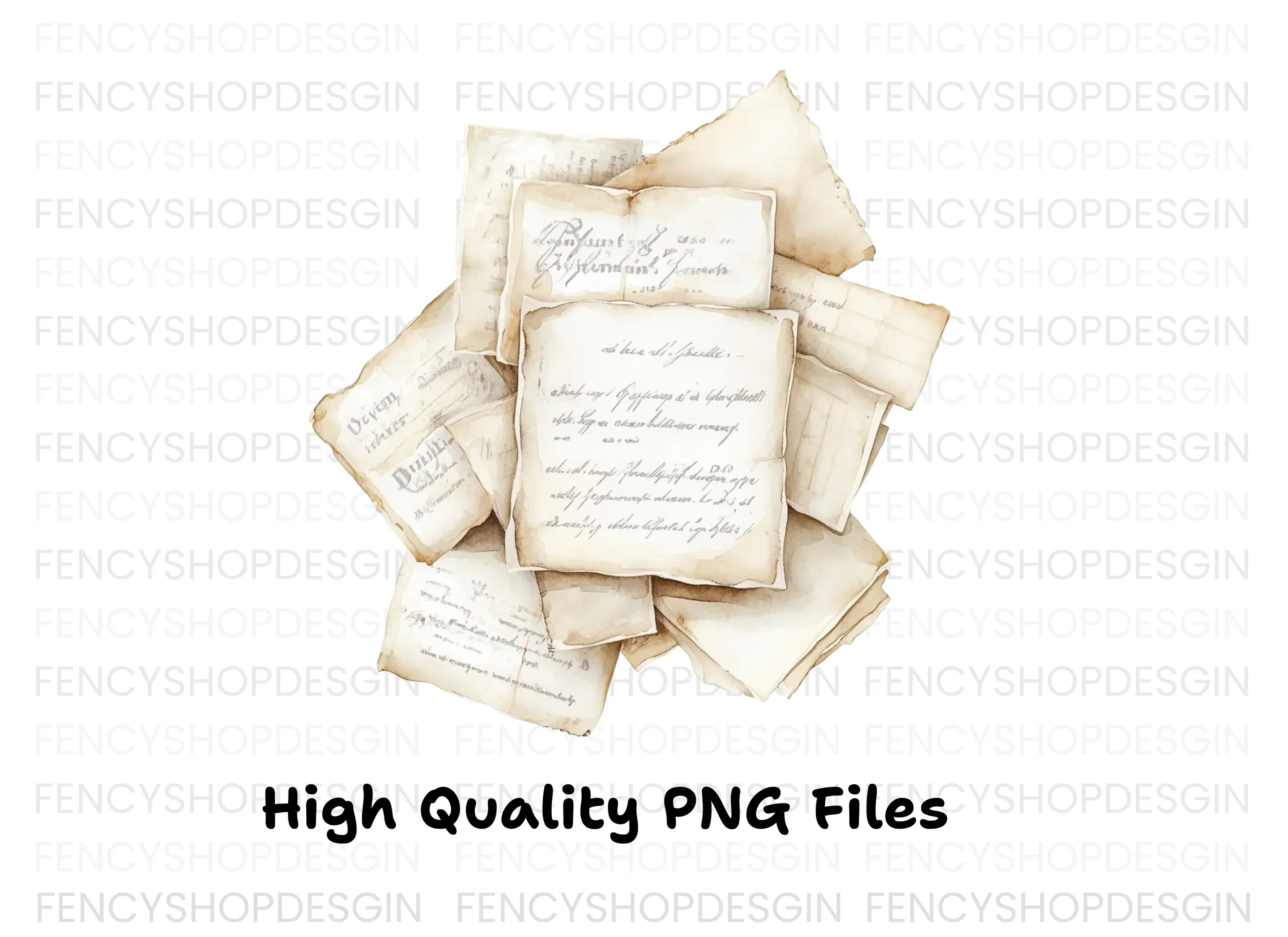 Vintage Stack Clipart Bundle - Image 2