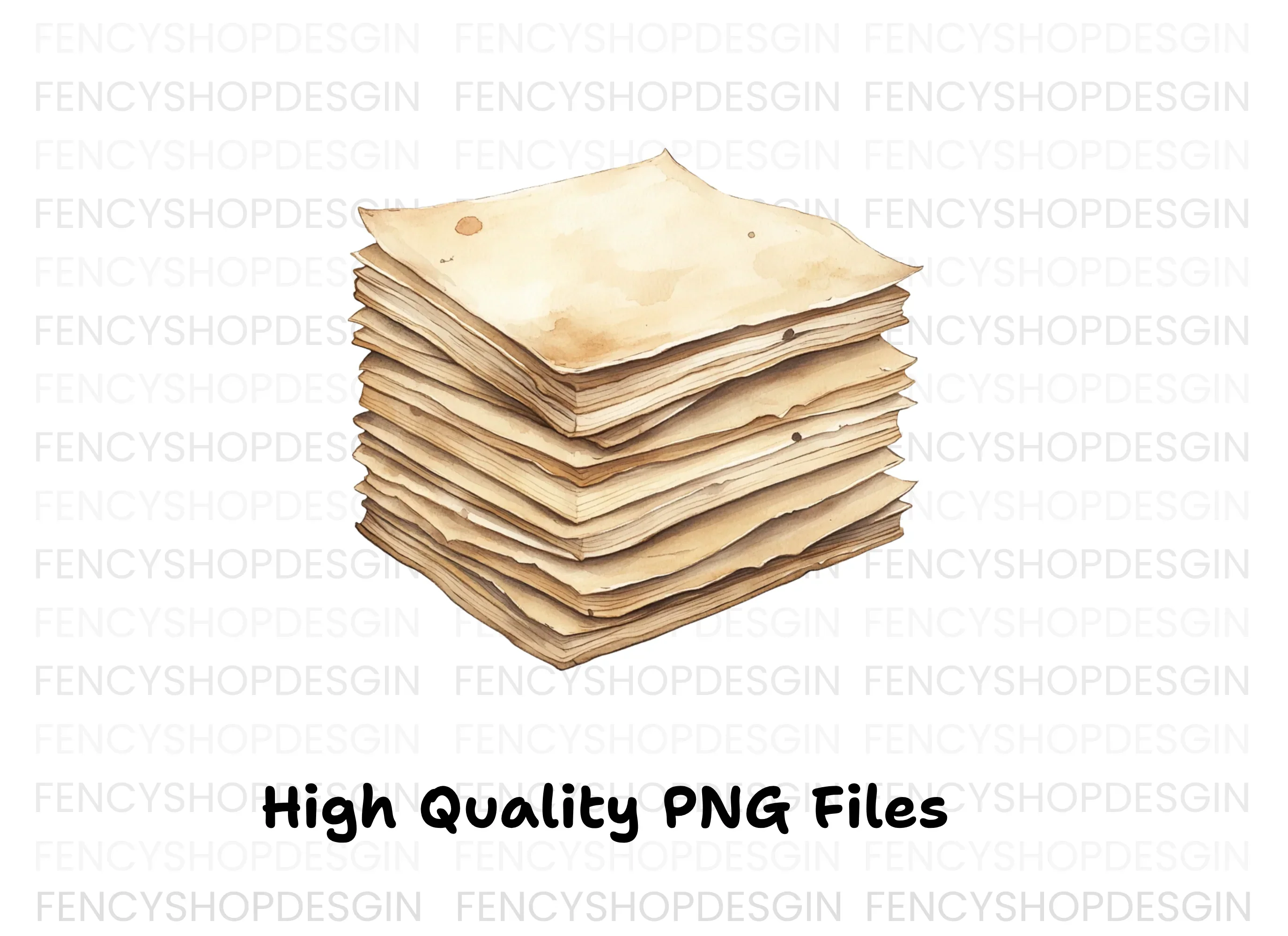Vintage Stacked Clipart Bundle - Image 3