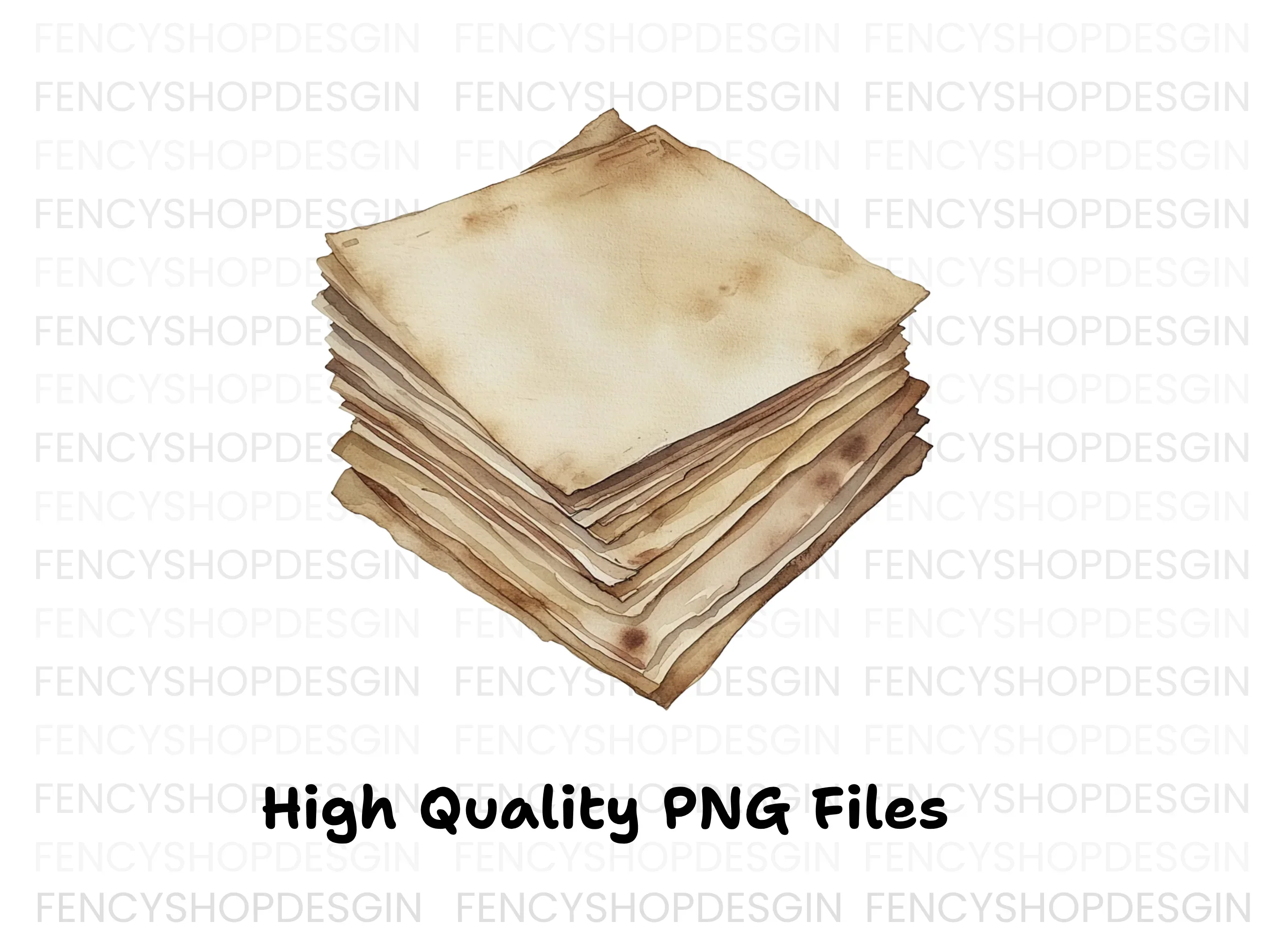 Vintage Stacks Clipart Bundle - Image 3