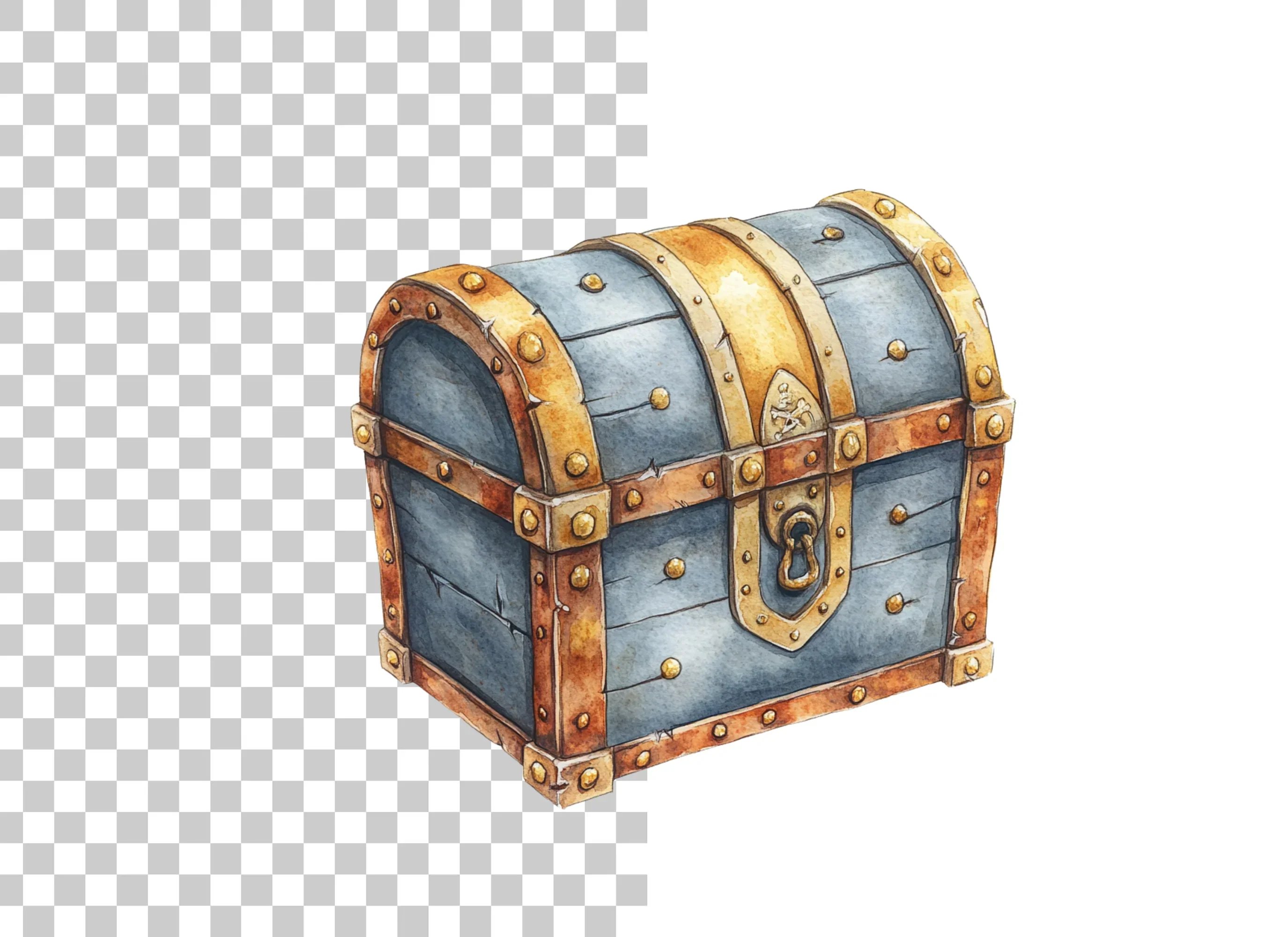 Vintage Treasure Chest Clipart Bundle - Image 2
