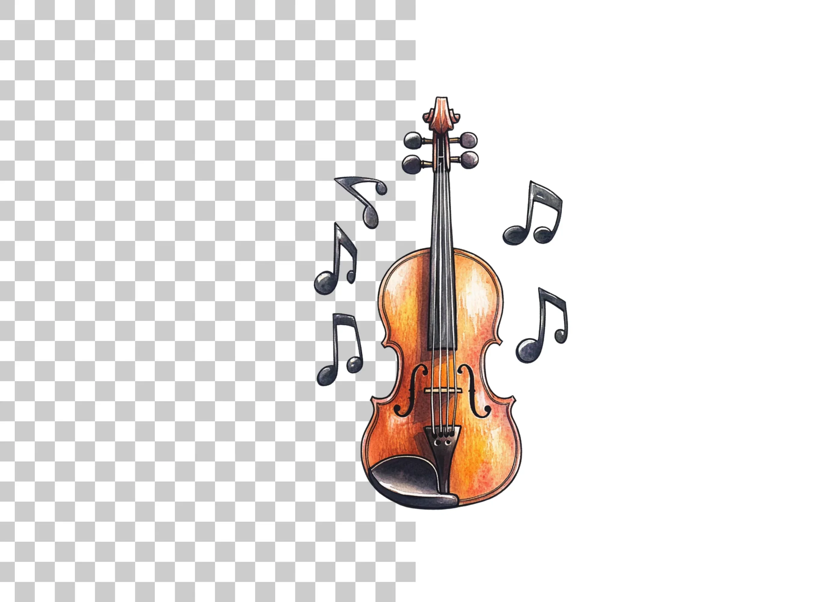 Violin and Music Notes Clipart Bundle - Image 2