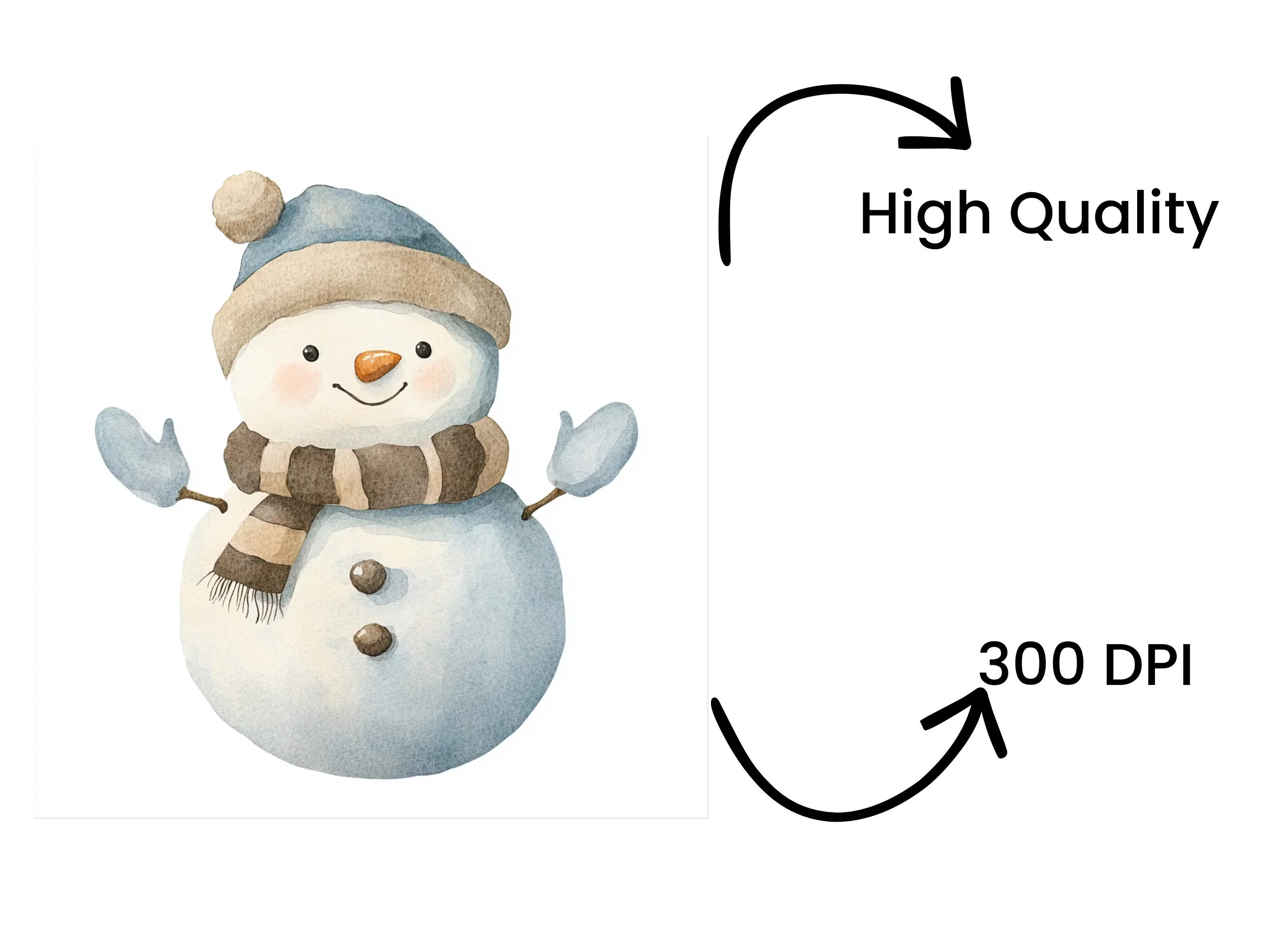 Warm Toned Snowman Clipart Bundle - Image 4