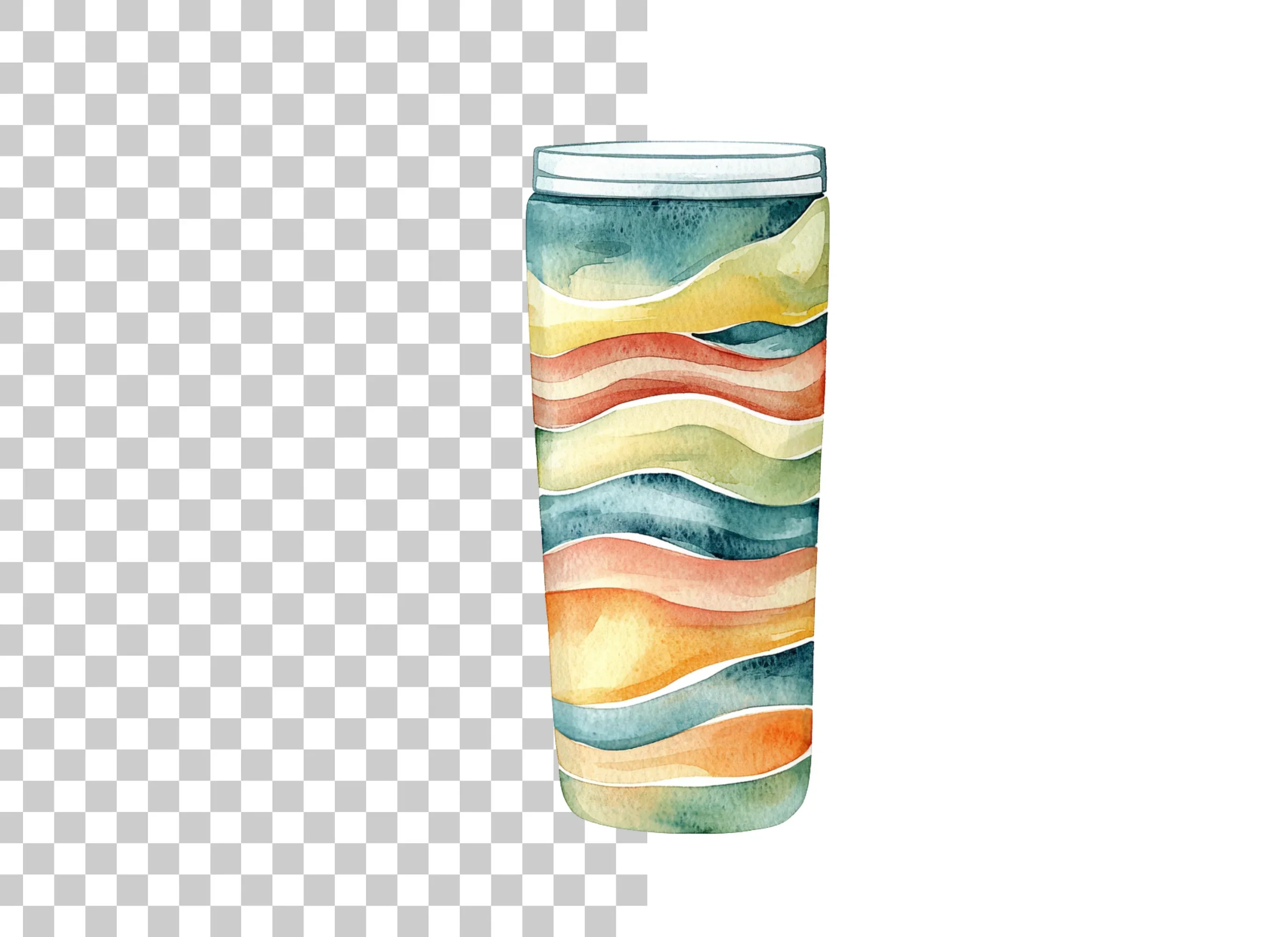 Wavy Tumbler Clipart Bundle - Image 2