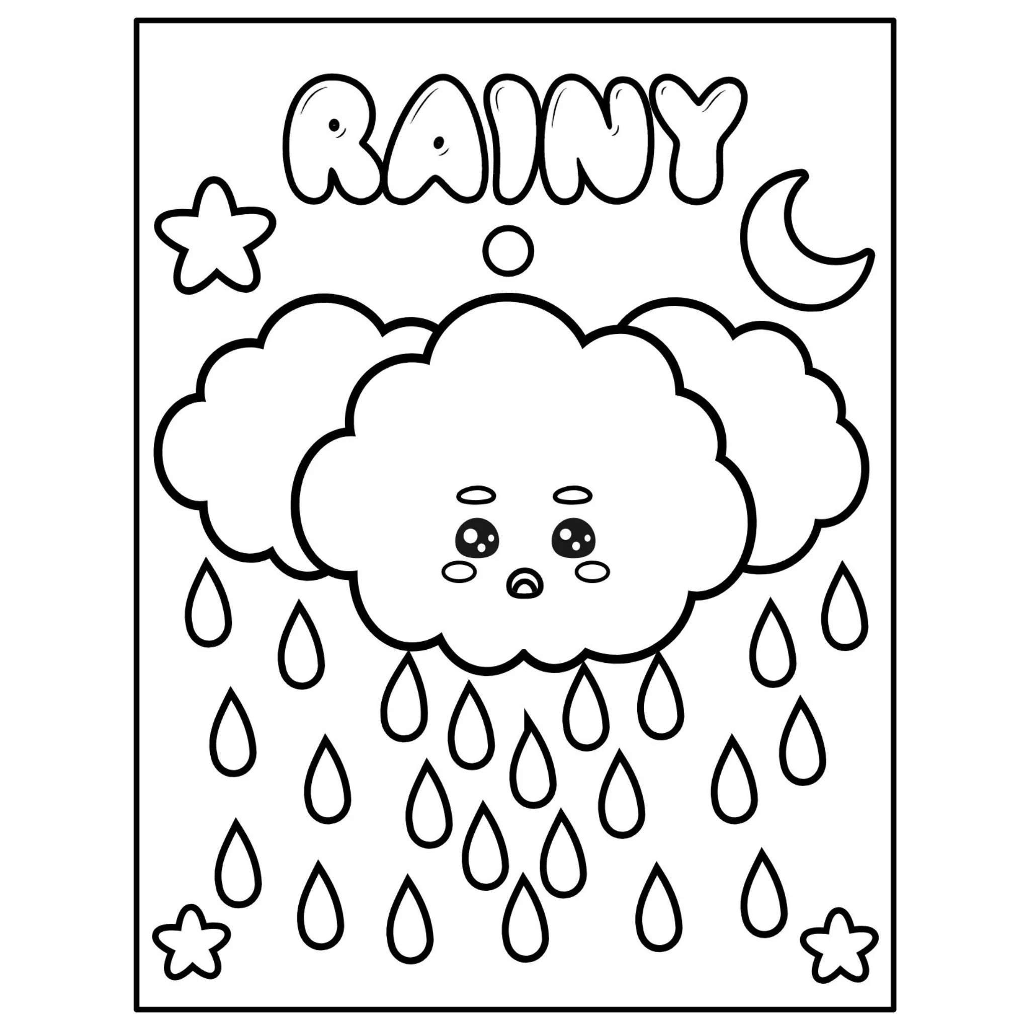 Weather Coloring Pages for Kids - Image 2