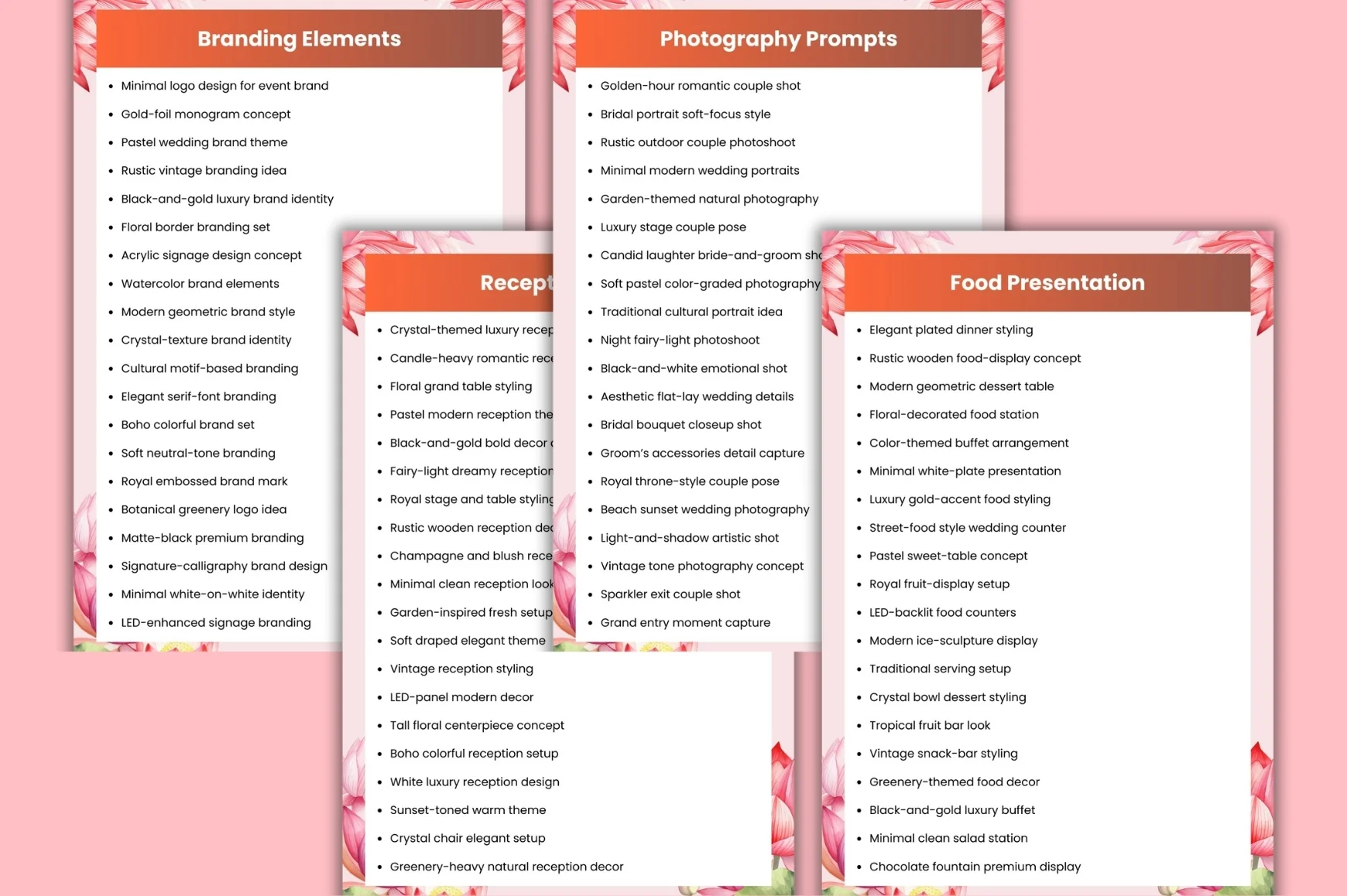 Wedding Event Styling Prompts - Image 5