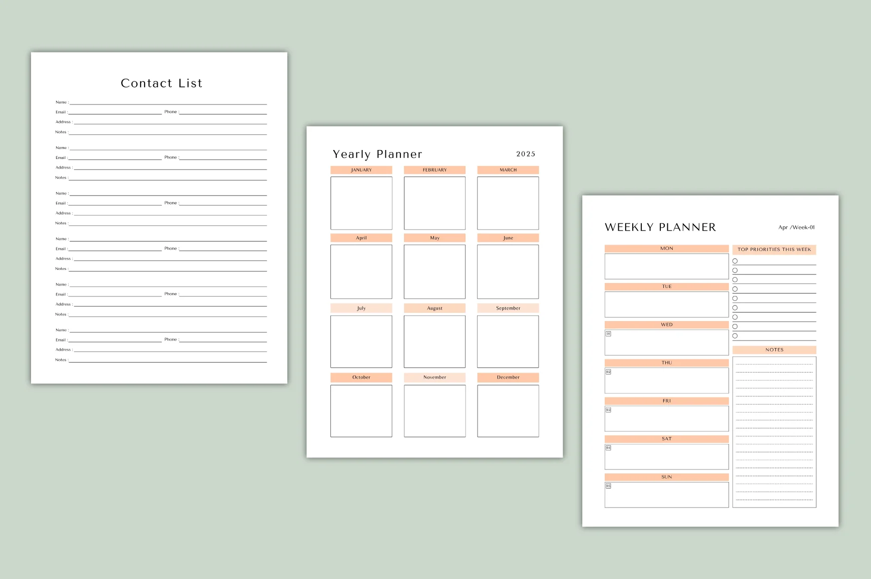 Weekly Productivity Planner - Image 3