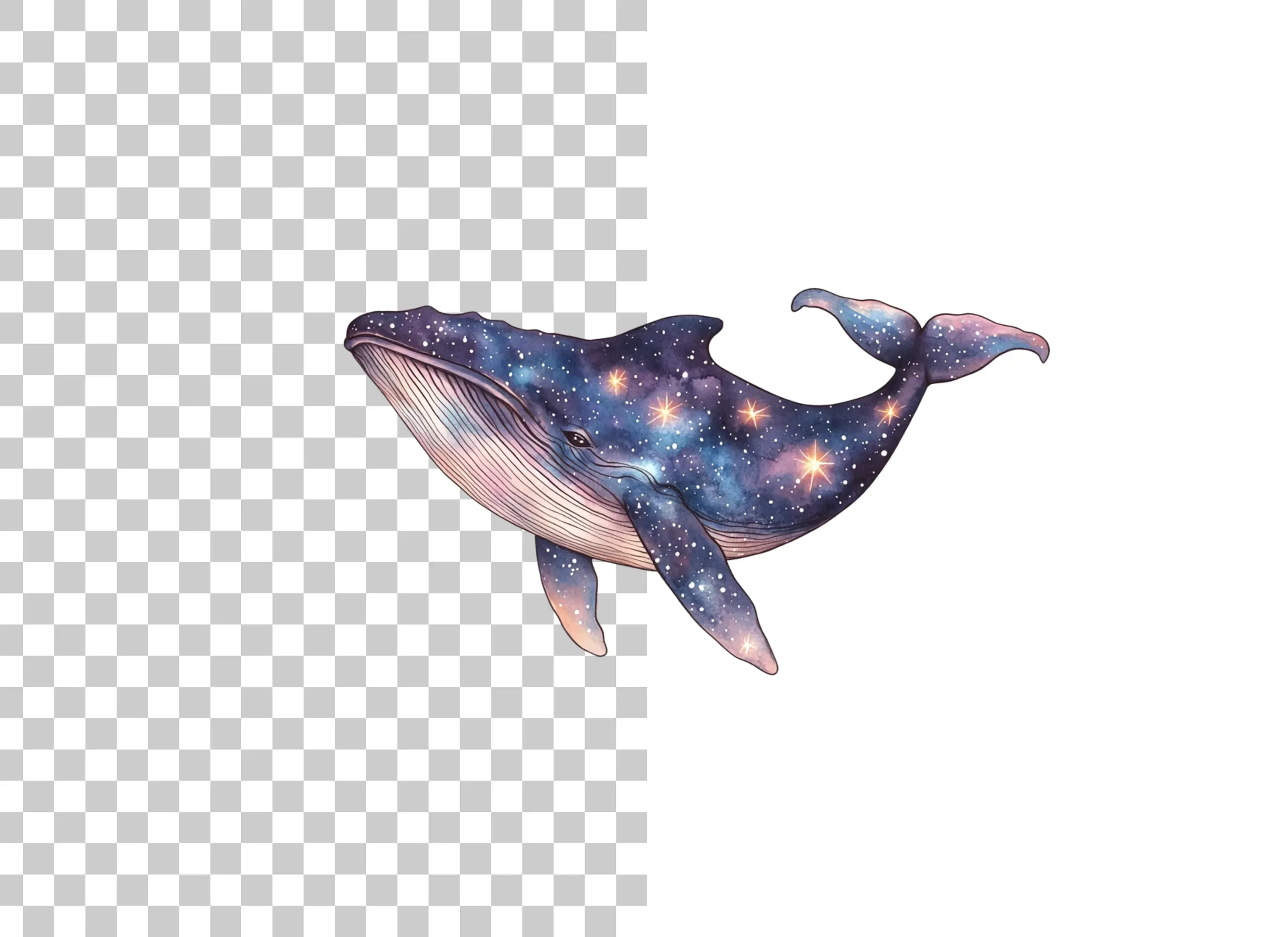 Whale Galaxy Clipart Bundle - Image 6