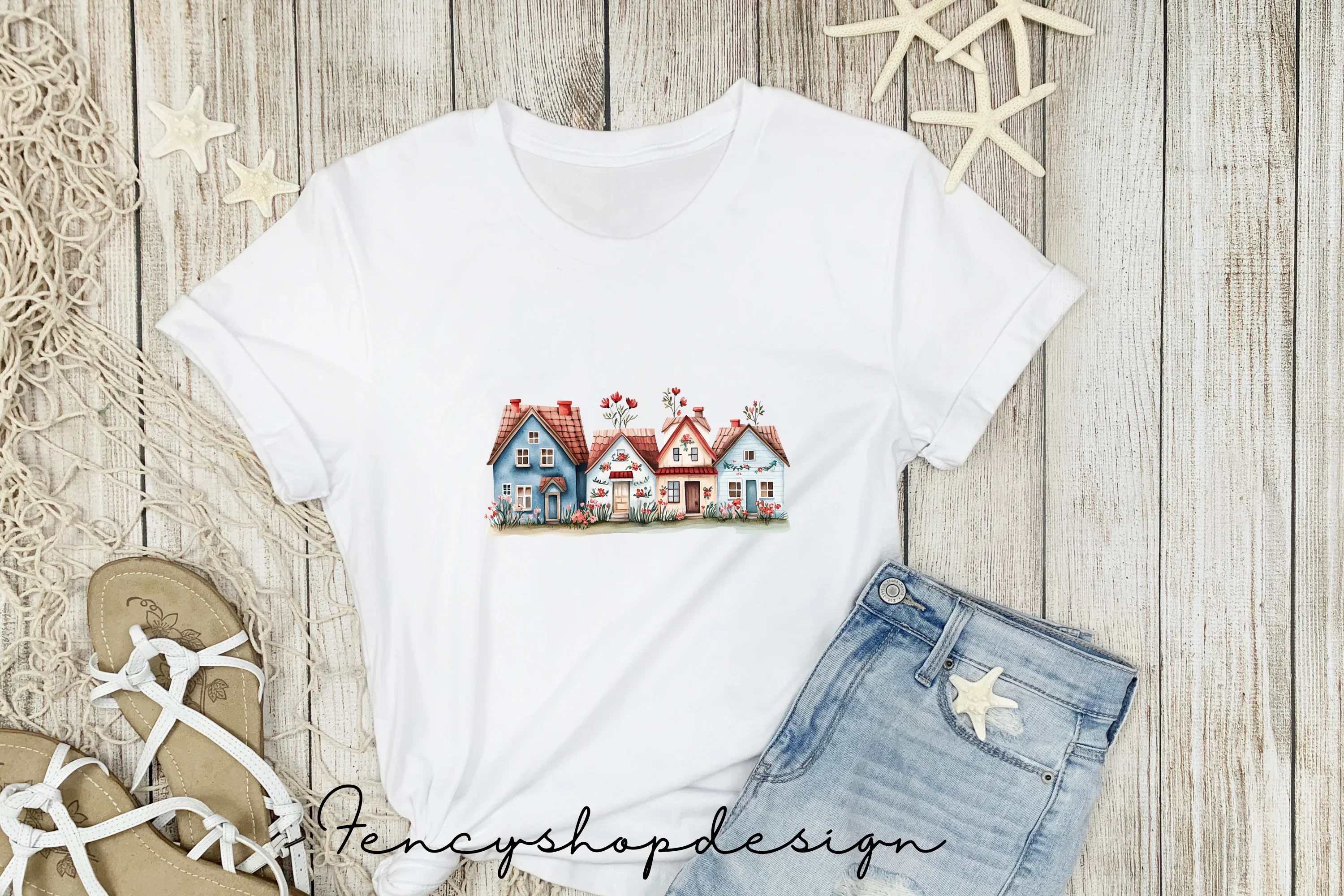 Whimsical Cottage Houses Clipart Bundle - Image 5