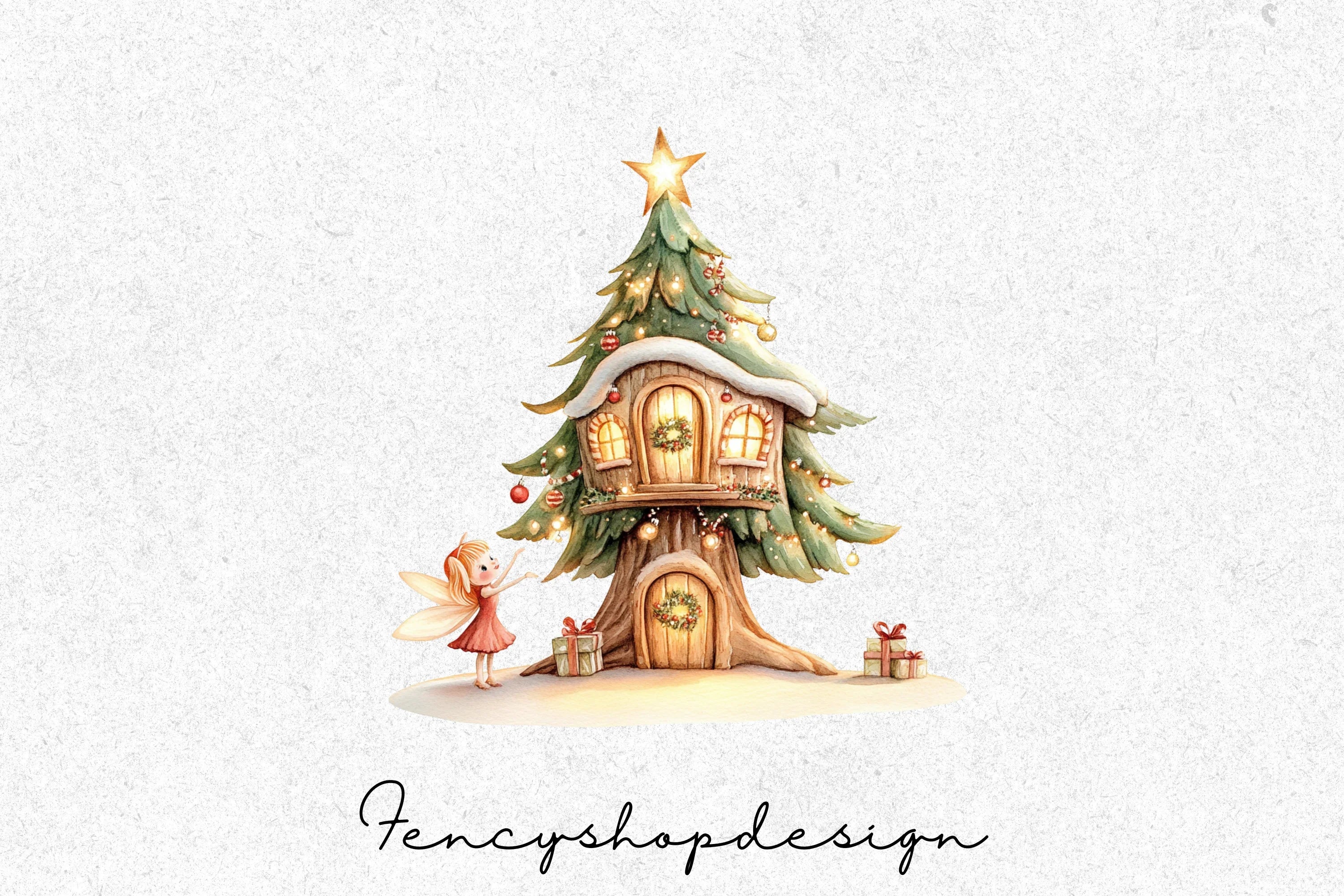 Whimsical Fantasy Treehouse Clipart Bundle - Image 3