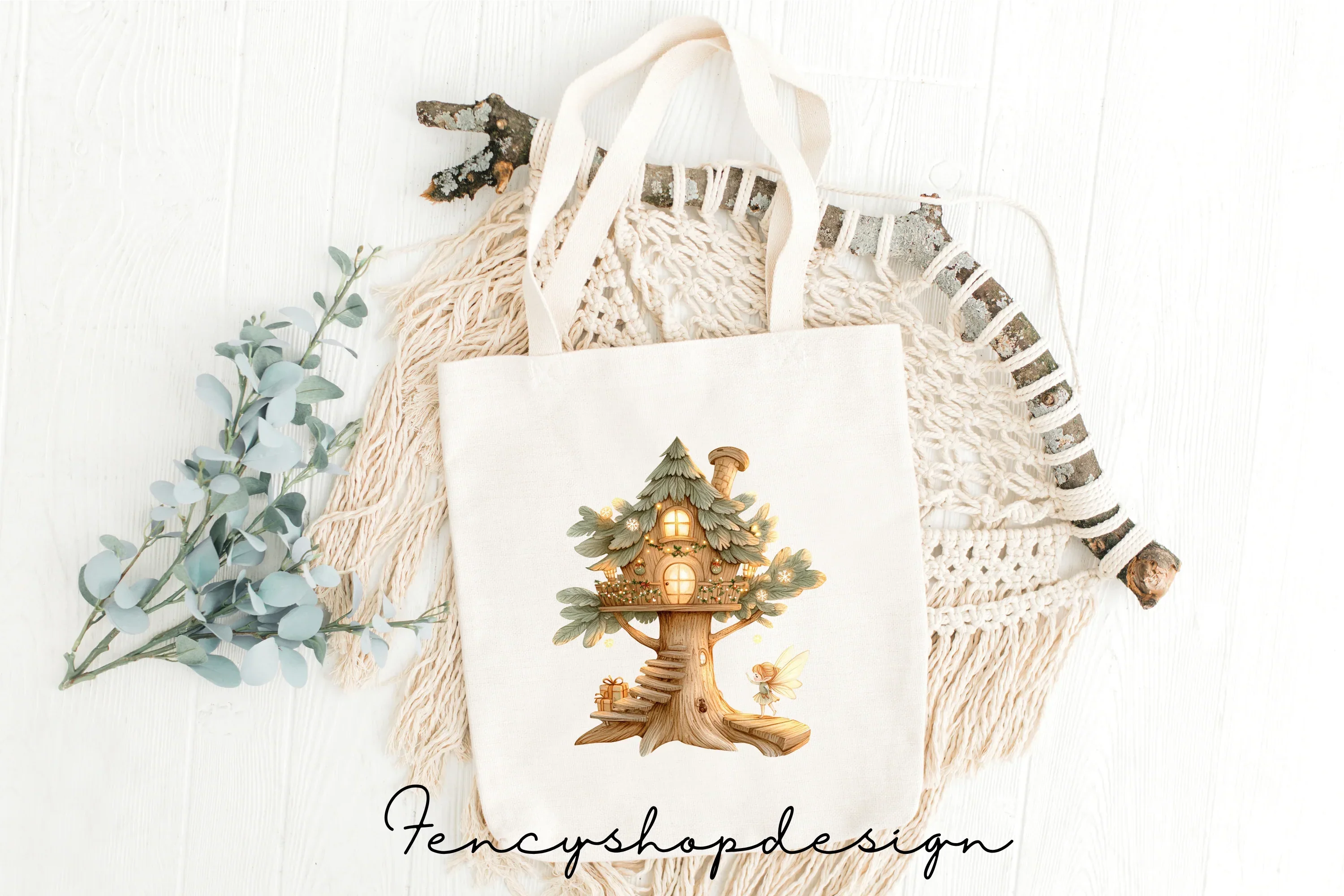 Whimsical Fantasy Treehouse Clipart Bundle - Image 7