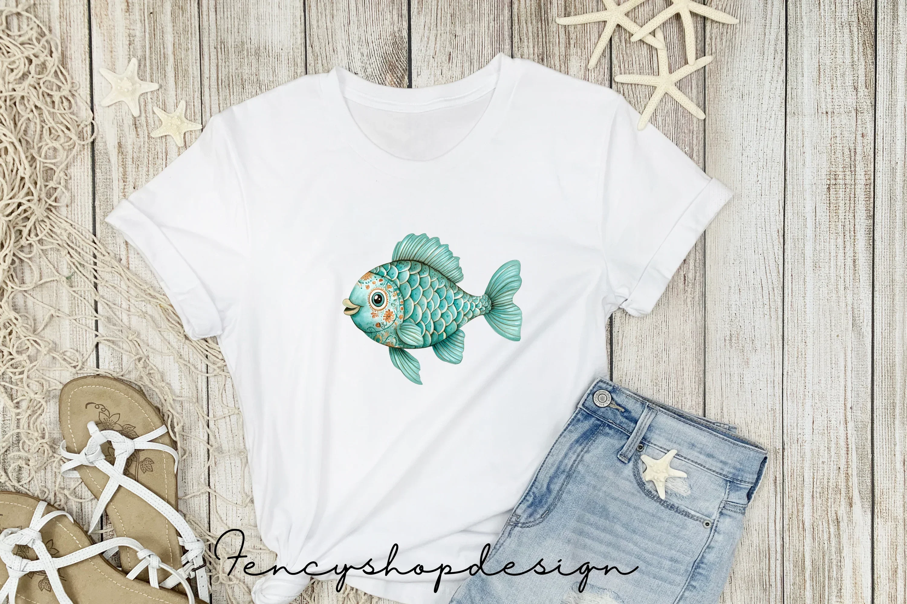 Whimsical Fish Clipart Bundle - Image 4