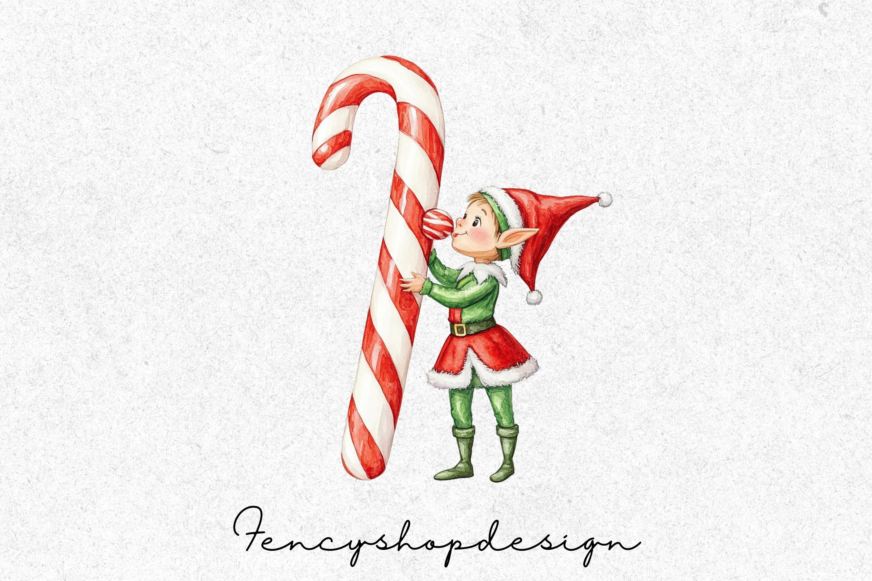 Whimsical Hearts Elves Butterflies Clipart Bundle - Image 3
