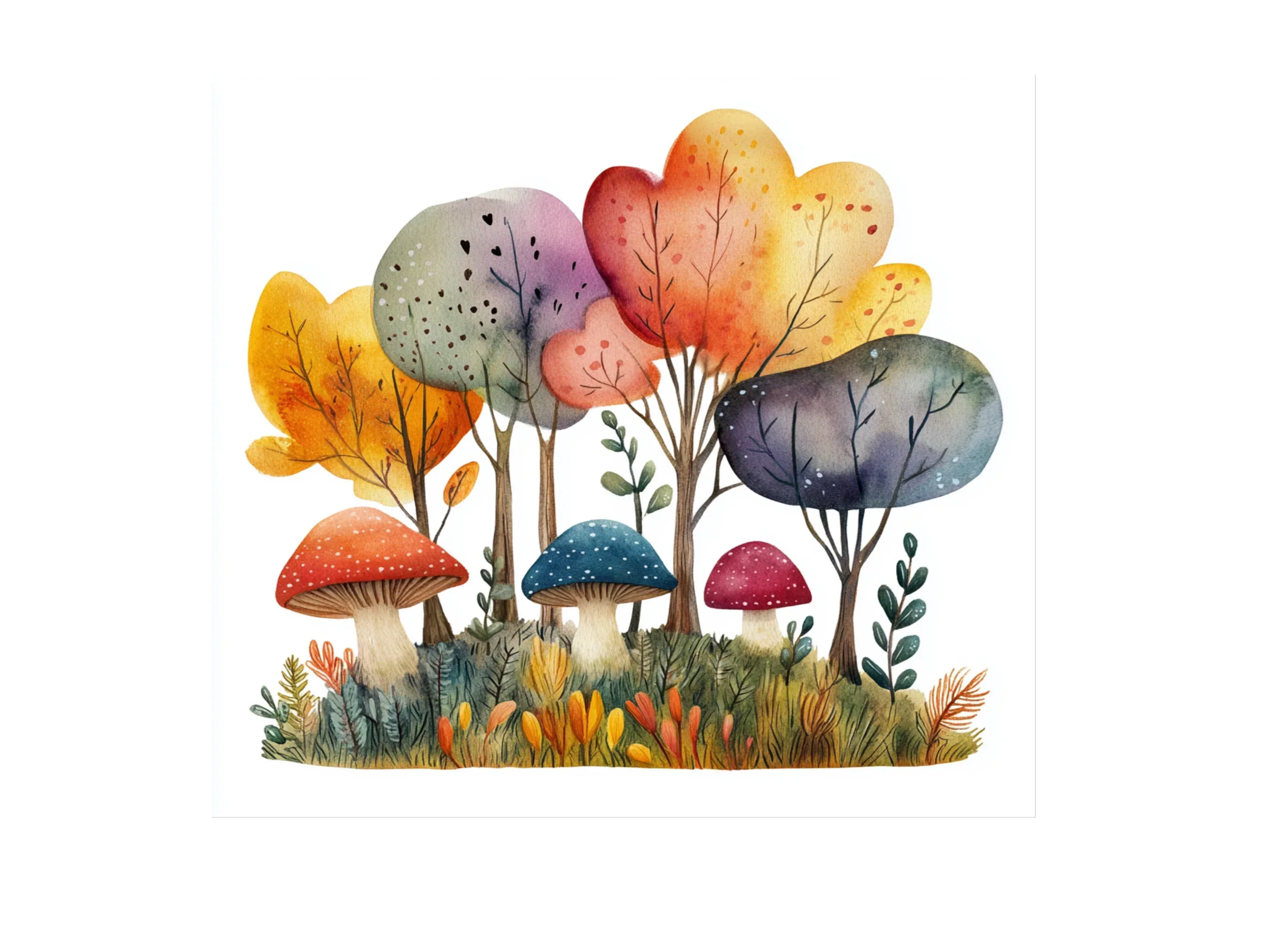 Whimsical Mushroom Forest Clipart Bundle - Image 2
