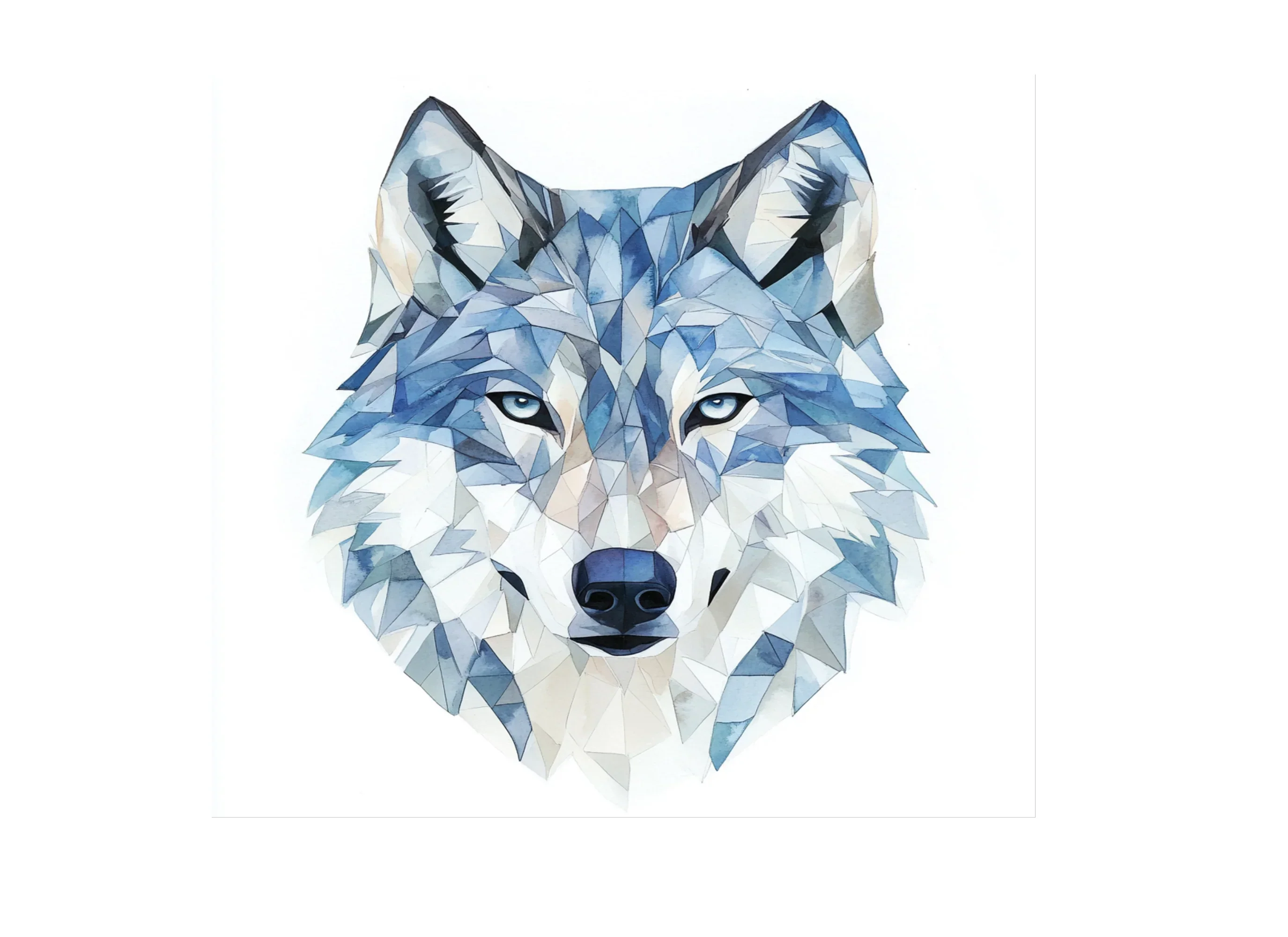 White Wolf Head Clipart Bundle - Image 2
