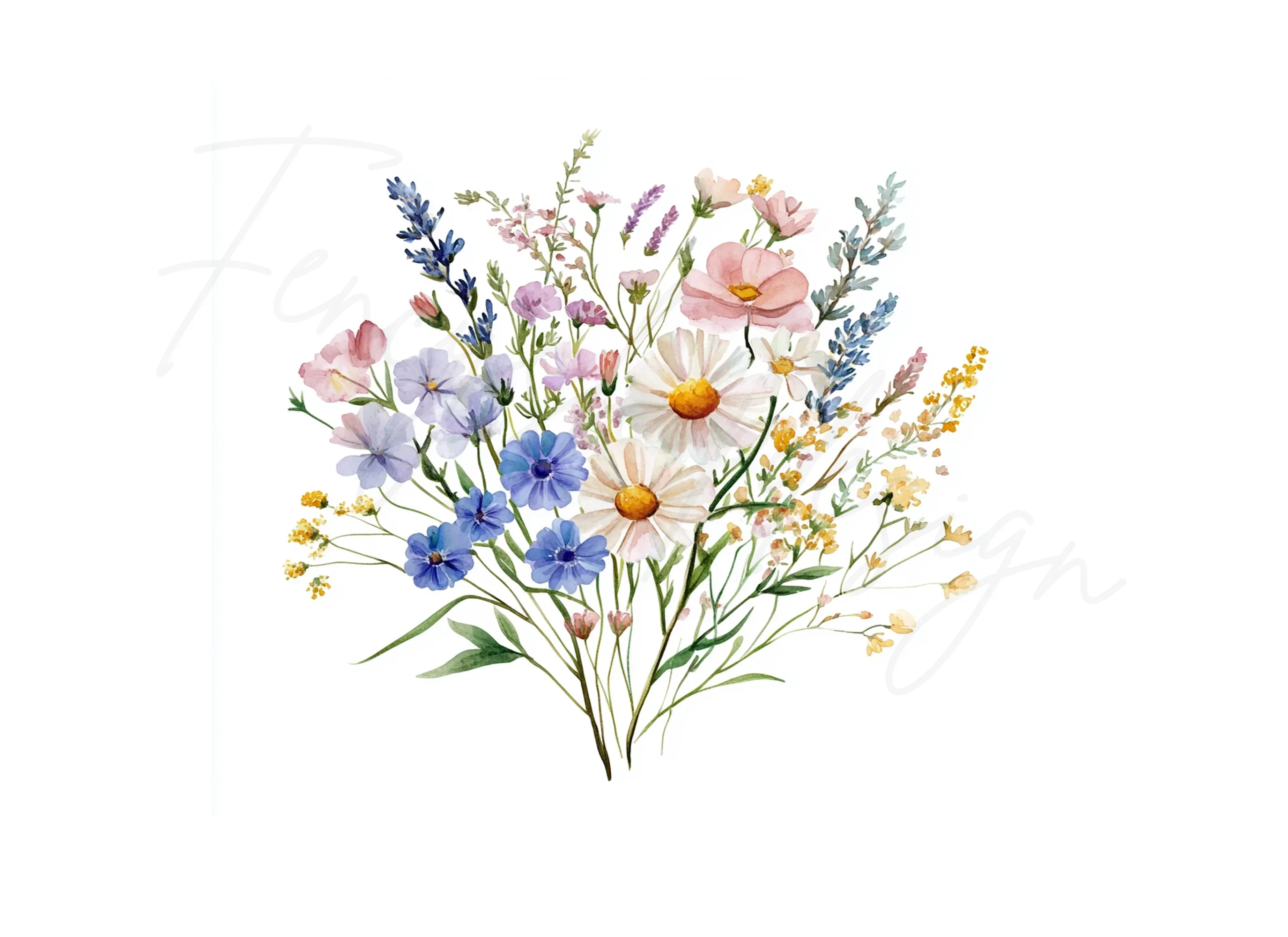 Wildflower Bouquets Clipart Bundle - Image 2