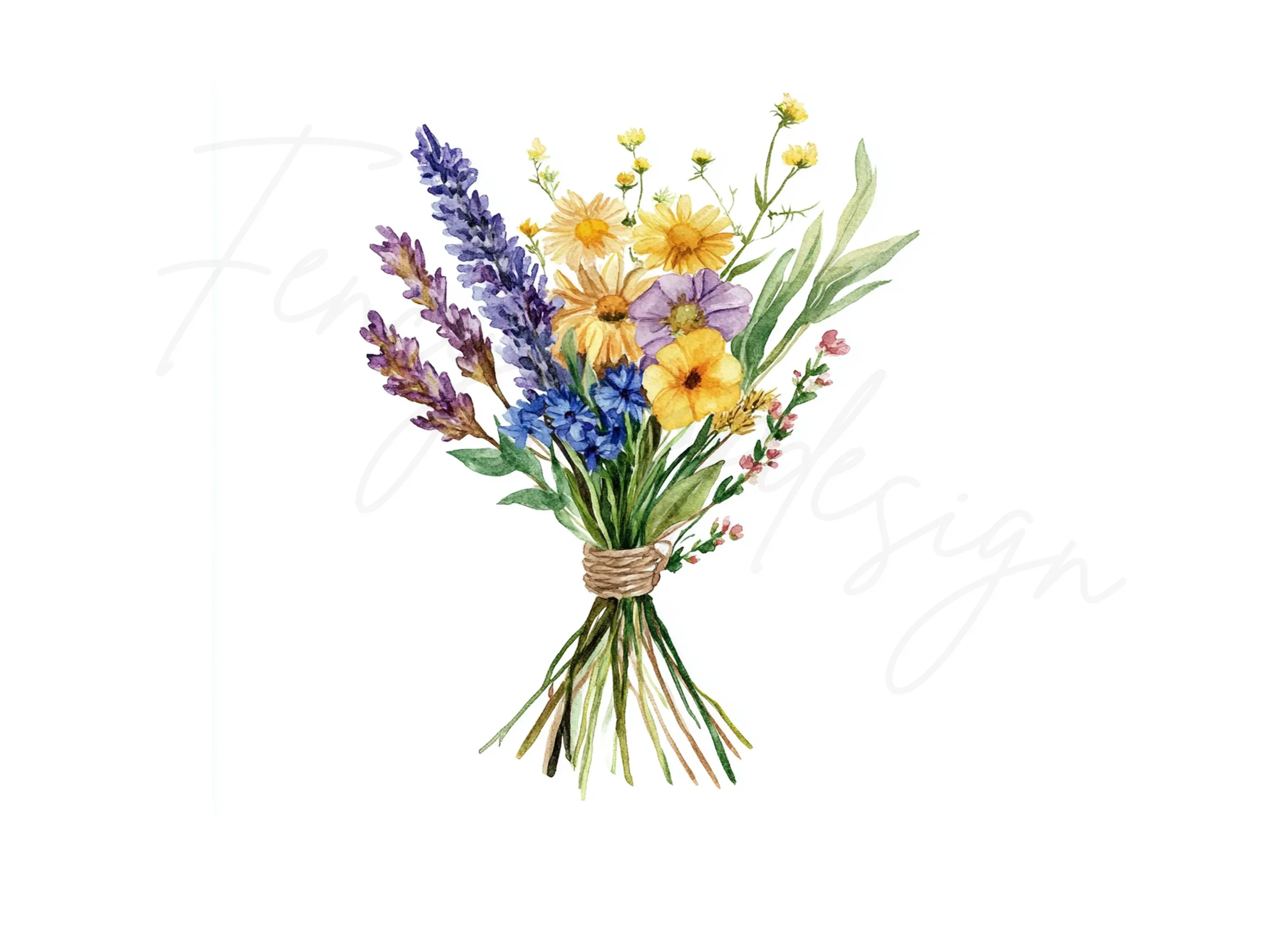 Wildflower Bouquets Clipart Bundle - Image 2
