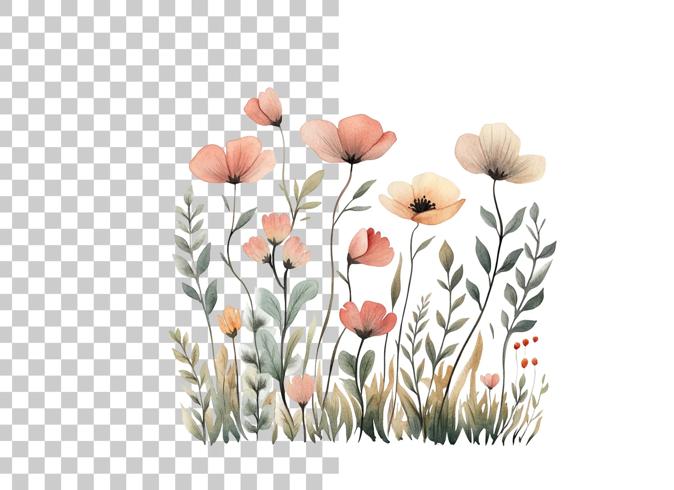 Wildflower Garden Clipart Bundle - Image 2