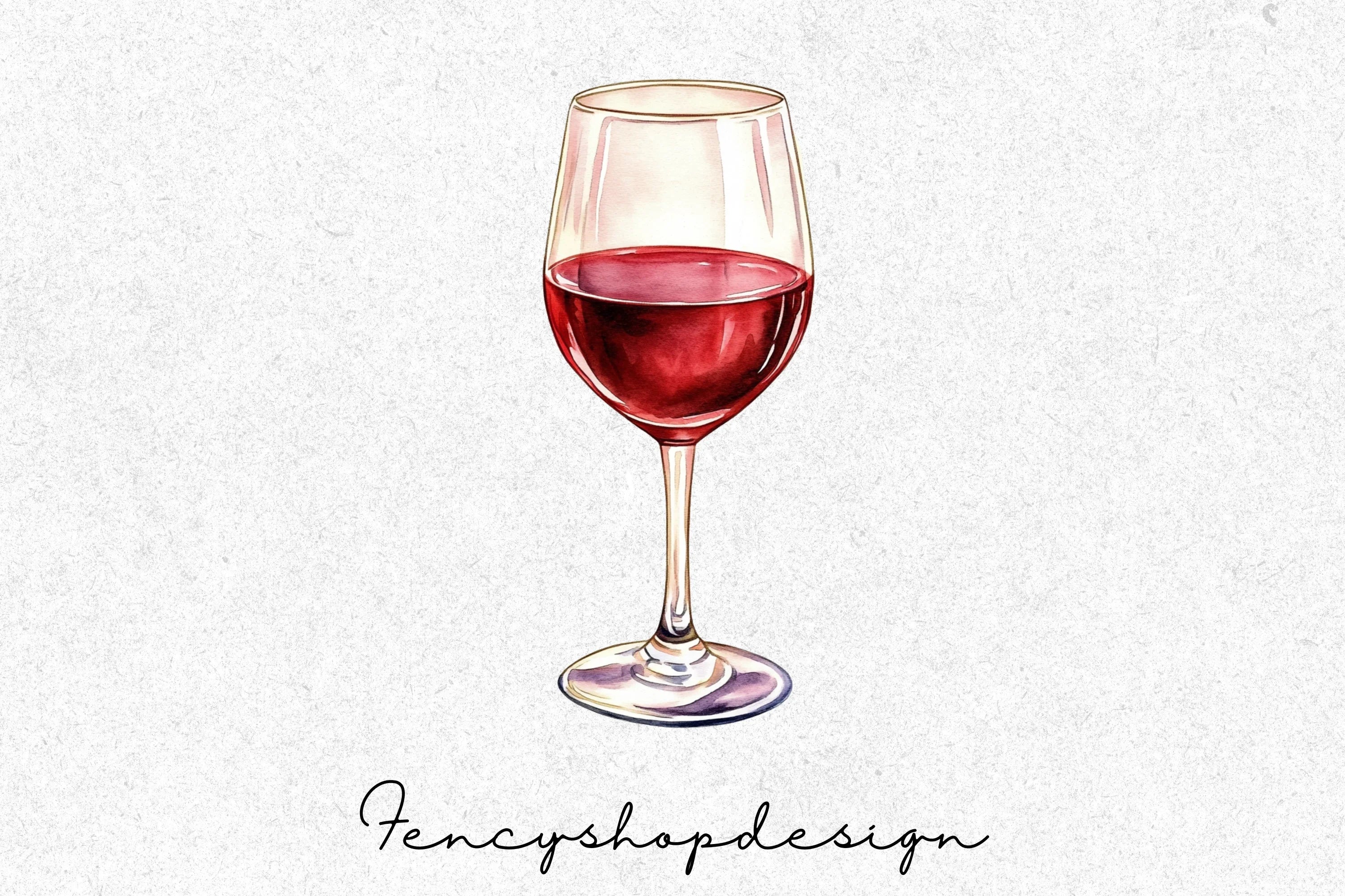 Wine Glasses Clipart Bundle - Image 7